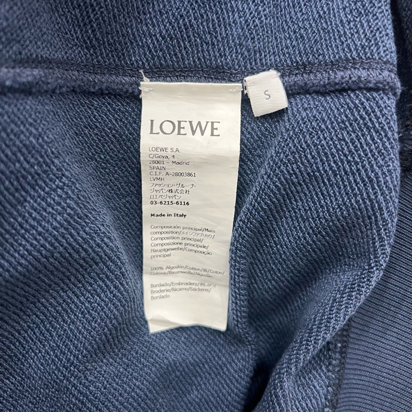 Loewe Loewe Embroidered Distressed Sweatshirt Size US S / EU 44-46 / 1 - 5 Thumbnail