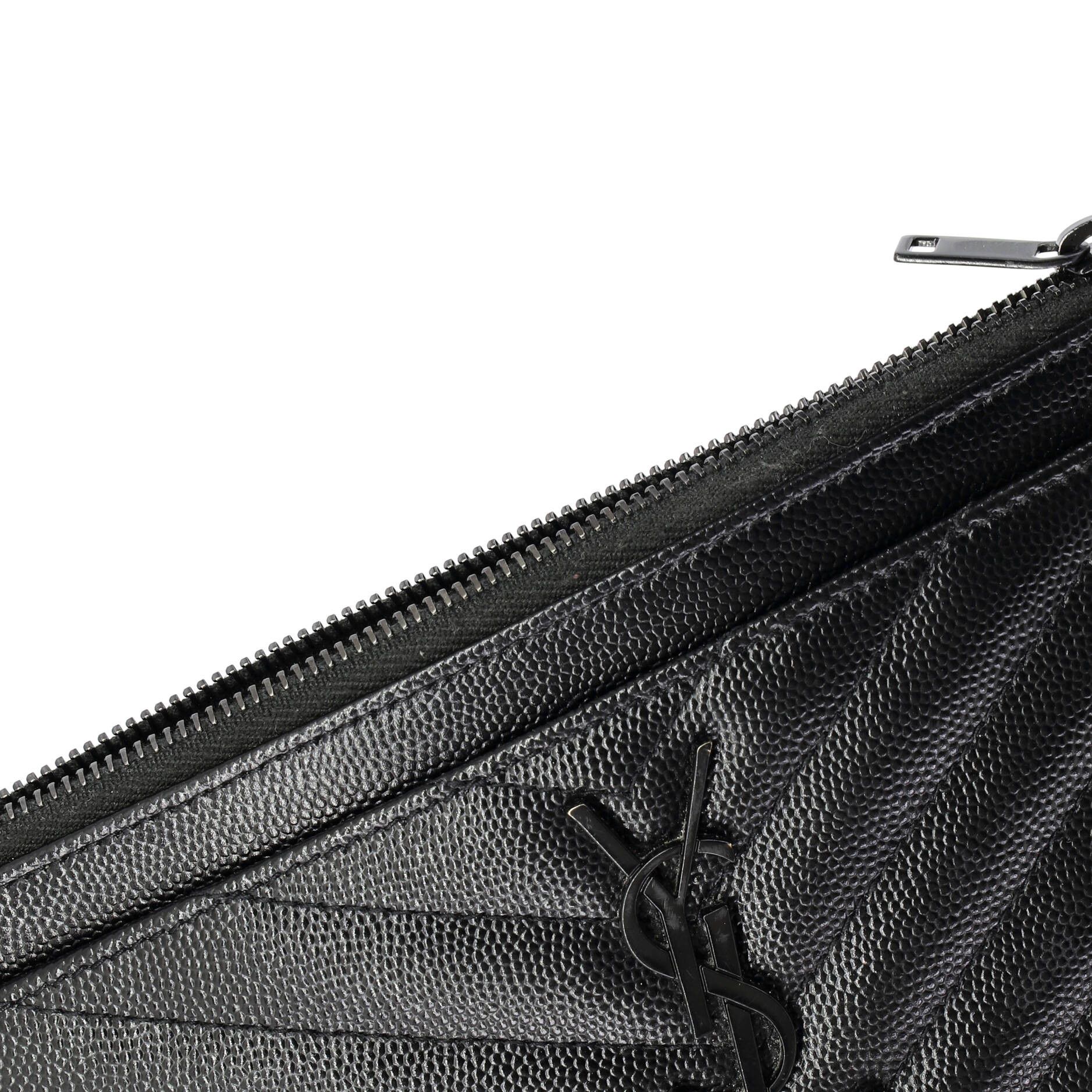 Saint Laurent Paris Classic Monogram Zip Bill Pouch Size ONE SIZE - 6 Thumbnail