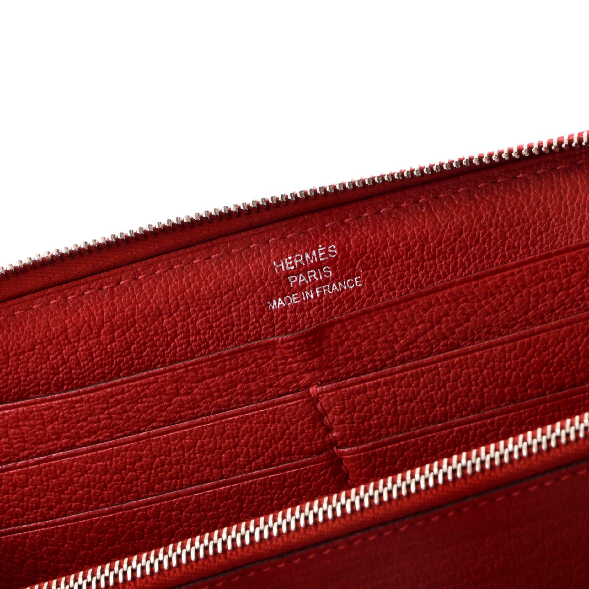 Hermes Azap Zip Around Wallet Size ONE SIZE - 8 Thumbnail