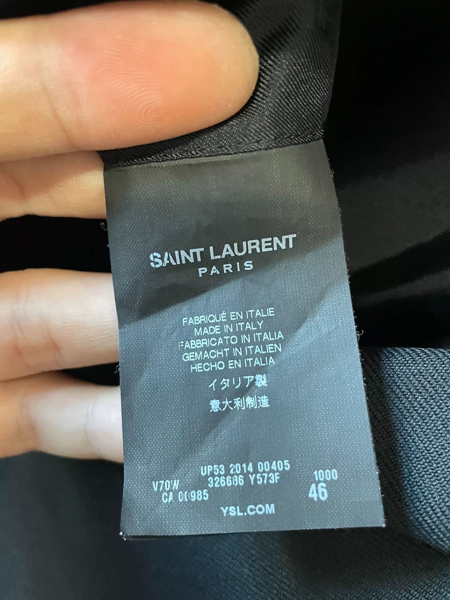 Saint Laurent Paris Saint Laurent 14FW Leather Elbow Blazer Size US S / EU 44-46 / 1 - 4 Thumbnail