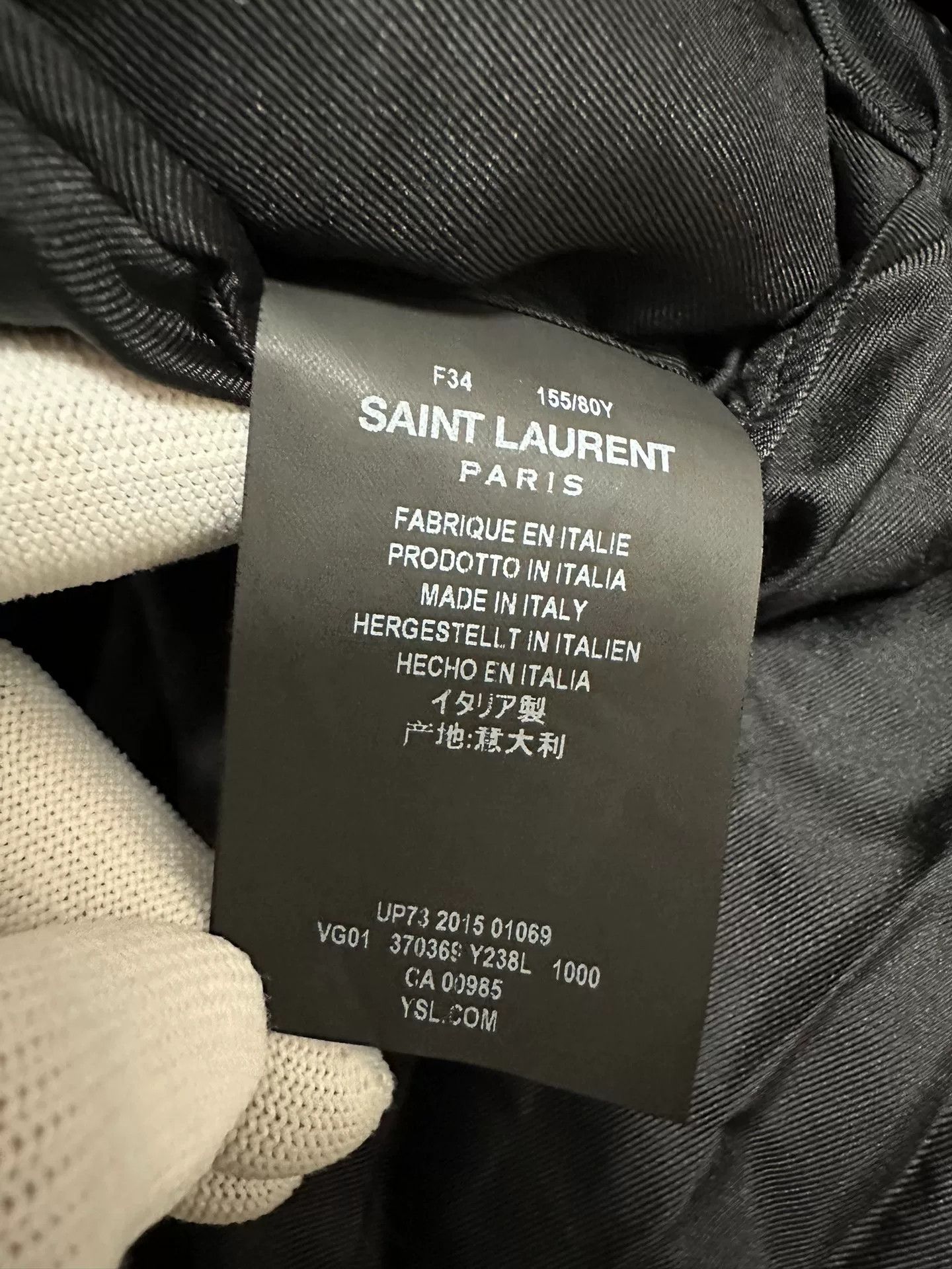 Saint Laurent Paris Saint Laurent Women's Black Velvet Blazer Size XXS / US 00 / IT 34 - 6 Thumbnail