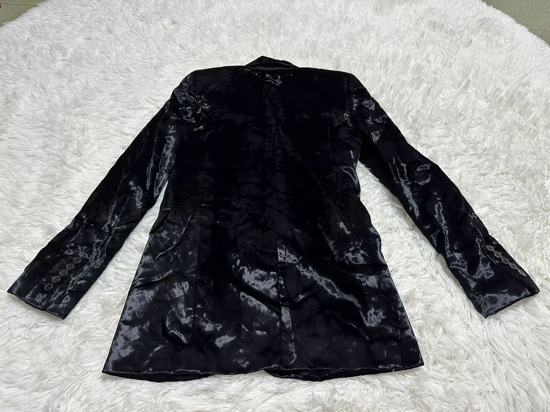 Saint Laurent Paris Saint Laurent Women's Black Velvet Blazer Size XXS / US 00 / IT 34 - 2 Thumbnail