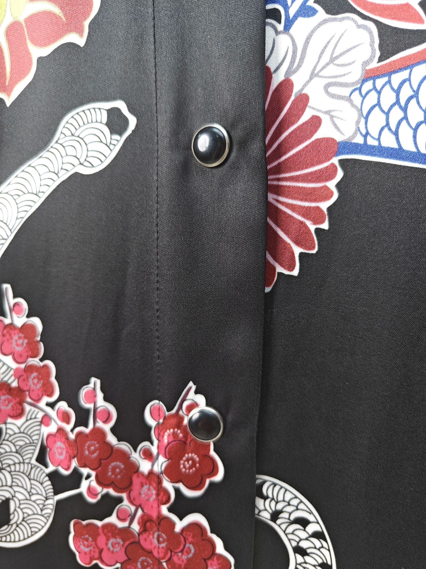 Saint Laurent Paris YSL Saint Laurent Floral Print Long Sleeve Shirt Size XS / US 0-2 / IT 36-38 - 5 Thumbnail