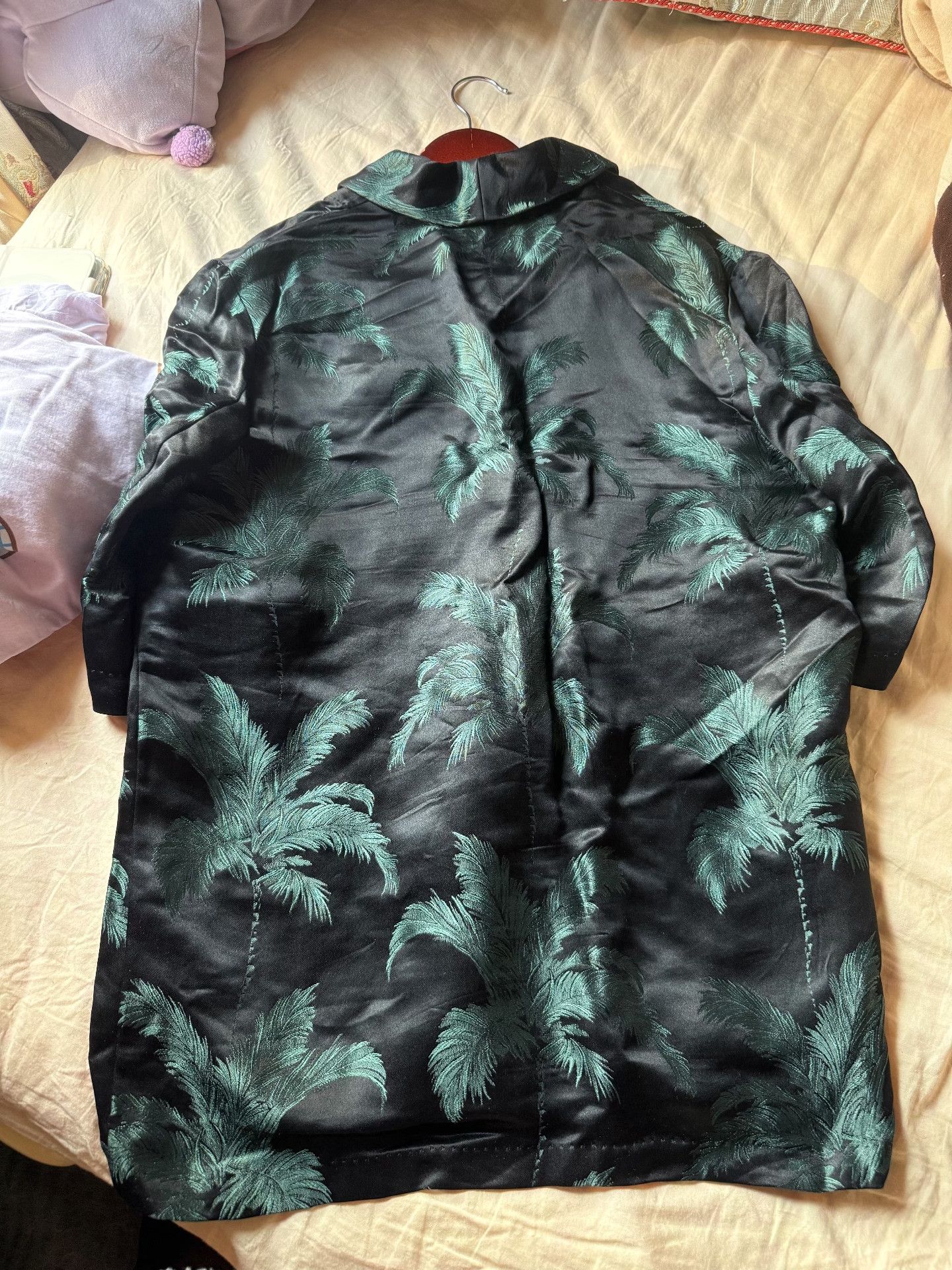 Saint Laurent Paris Saint Laurent Paris Palm Leaf Silk Cardigan Size US XS / EU 42 / 0 - 2 Thumbnail