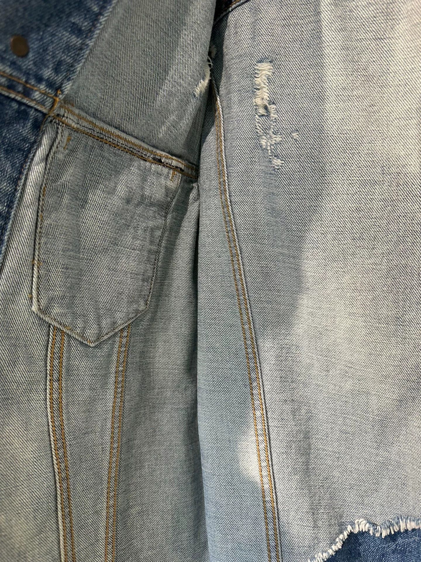 Saint Laurent Paris Saint Laurent Blue Denim Jacket Size M / US 6-8 / IT 42-44 - 5 Thumbnail