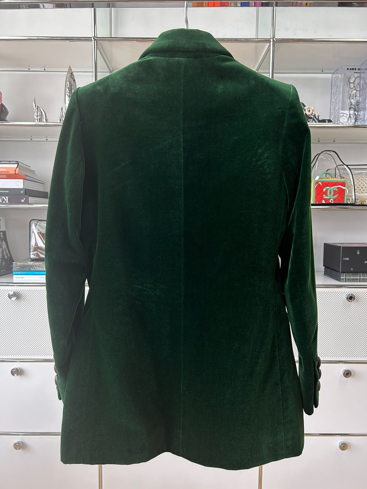 Saint Laurent Paris Saint Laurent Vintage Green Velvet Blazer Size XS / US 0-2 / IT 36-38 - 3 Thumbnail