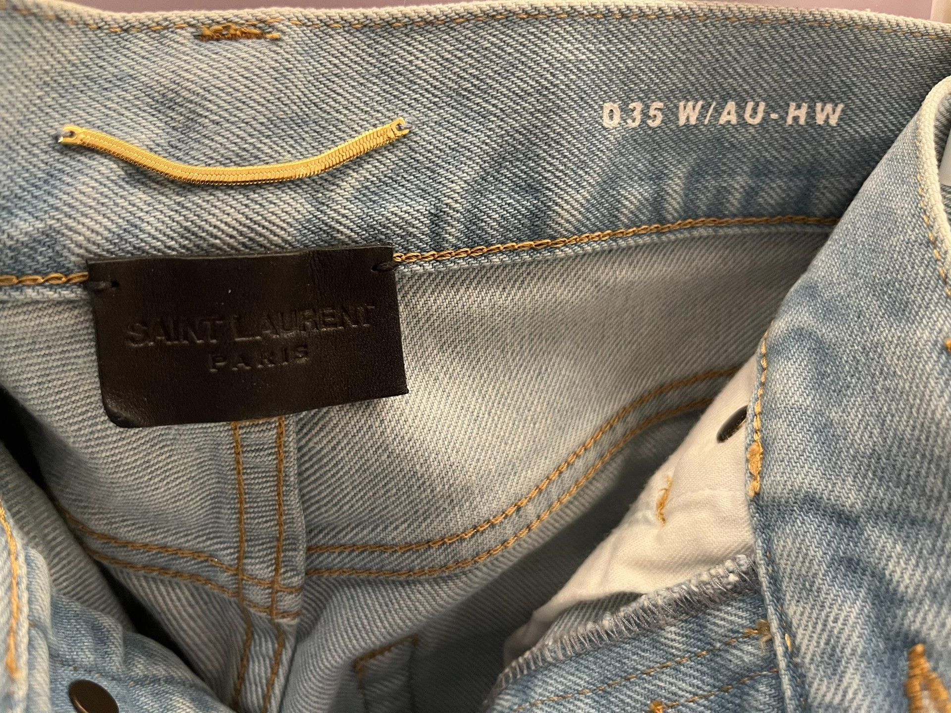 Saint Laurent Paris Saint Laurent Light Blue Jeans Size 27" / US 4 / IT 40 - 3 Thumbnail