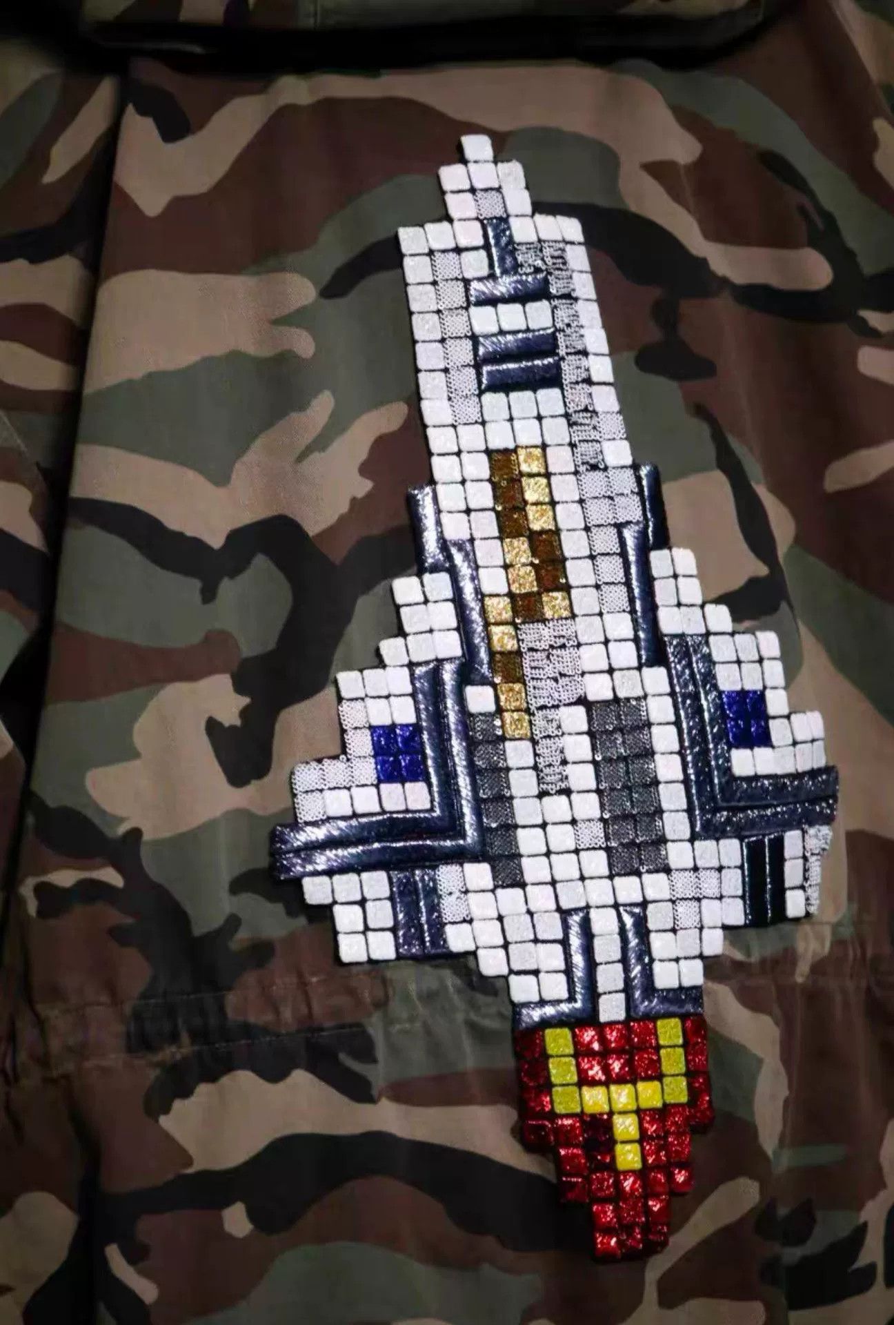 Saint Laurent Paris Saint Laurent 16ss Runway Camouflage Rocket Coat Size US M / EU 48-50 / 2 - 8 Thumbnail