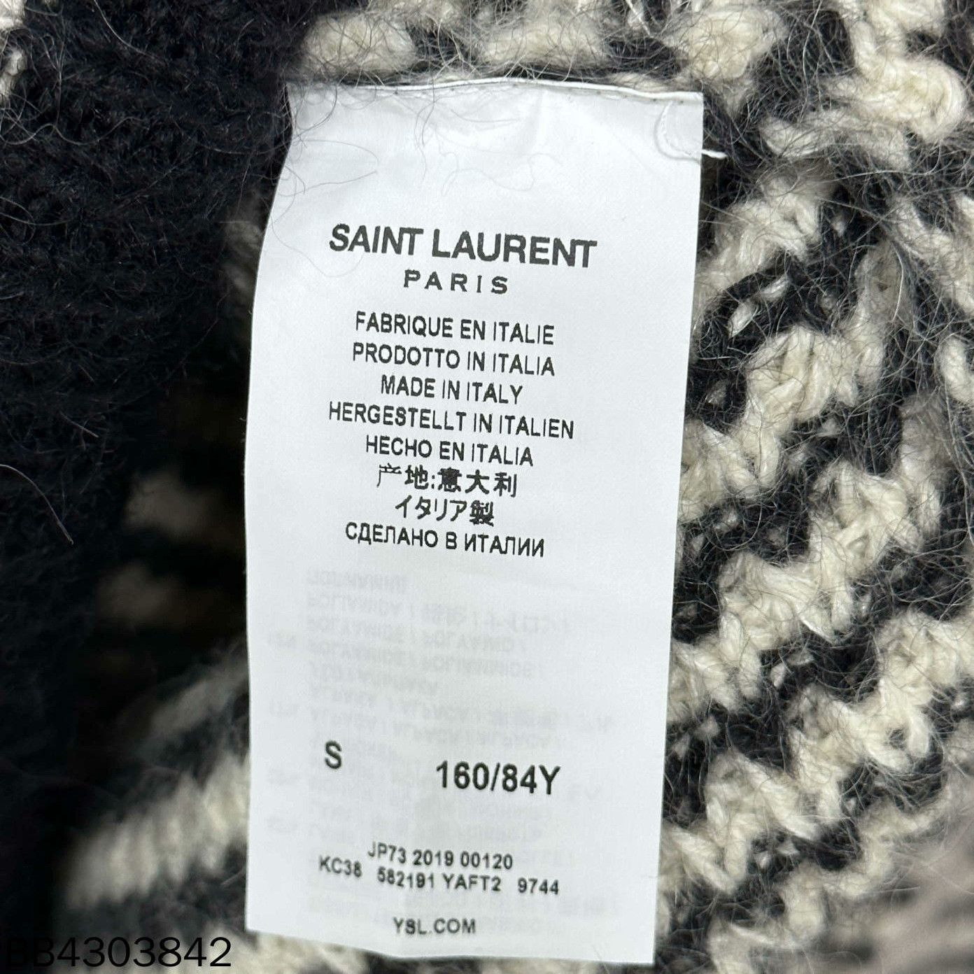 Saint Laurent Paris Saint Laurent Wool Striped Hooded Sweater Size S / US 4 / IT 40 - 4 Thumbnail