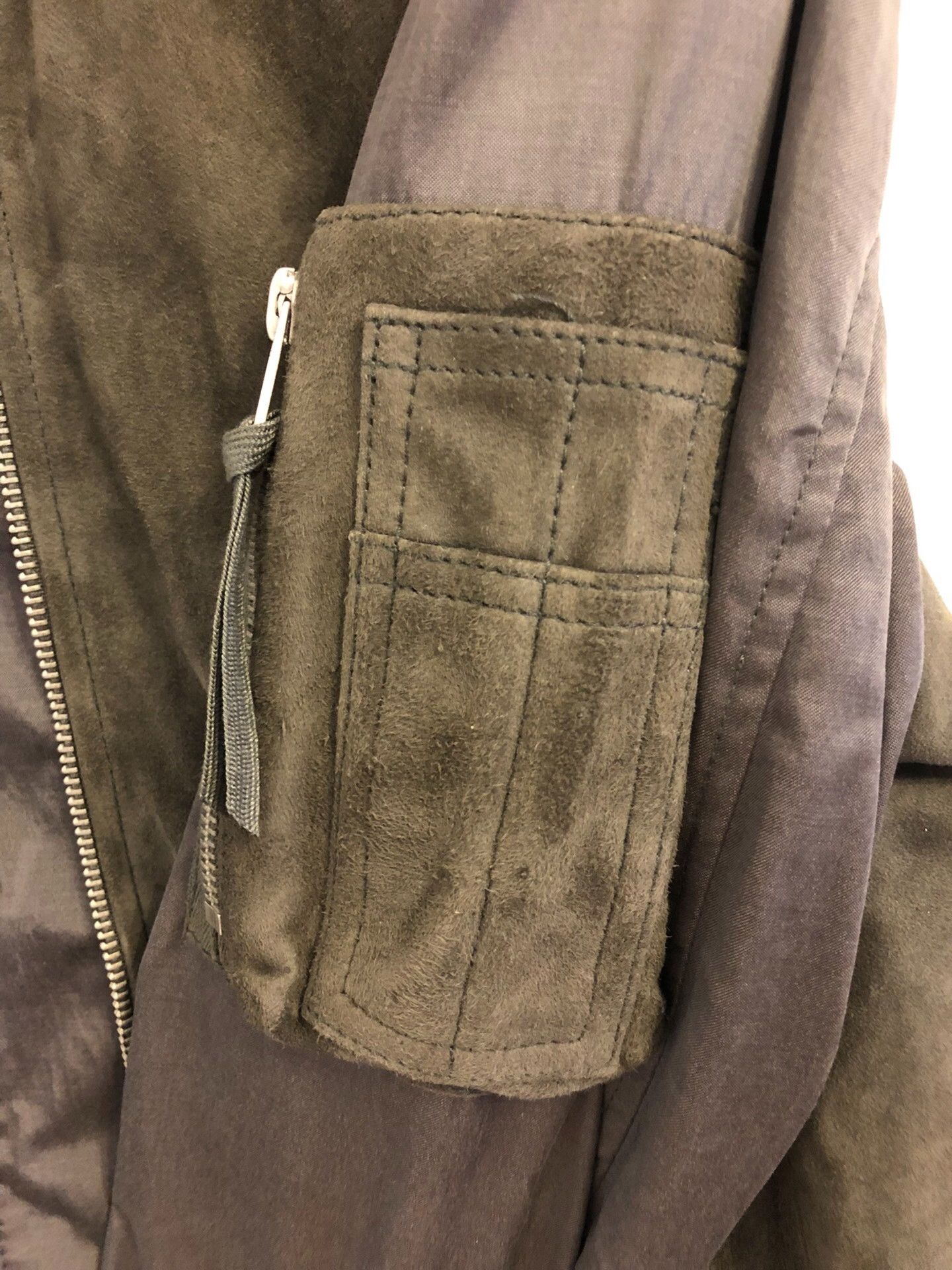 Saint Laurent Paris AllSaints Men's Suede Bomber Jacket Size US L / EU 52-54 / 3 - 4 Thumbnail