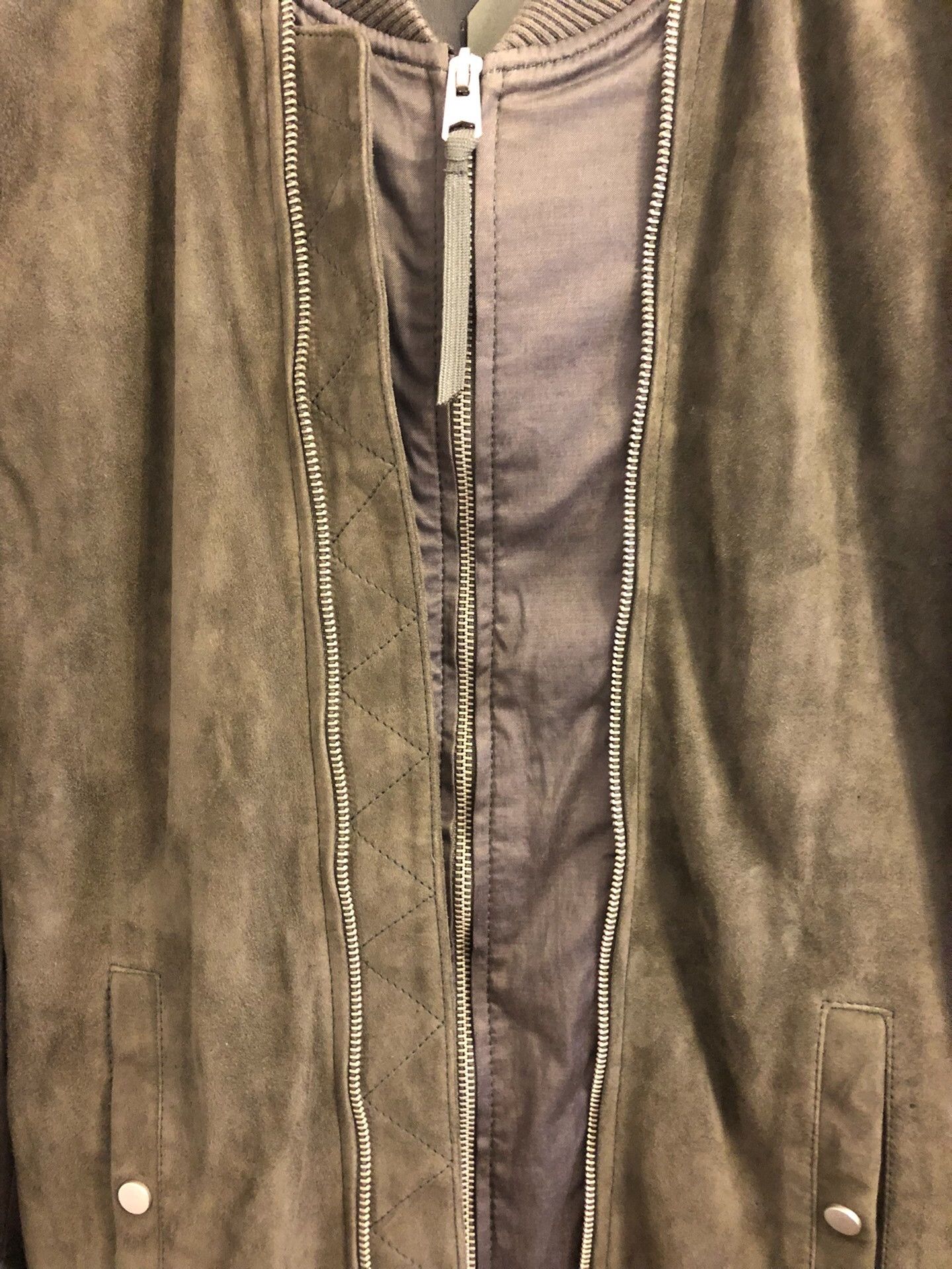 Saint Laurent Paris AllSaints Men's Suede Bomber Jacket Size US L / EU 52-54 / 3 - 7 Thumbnail