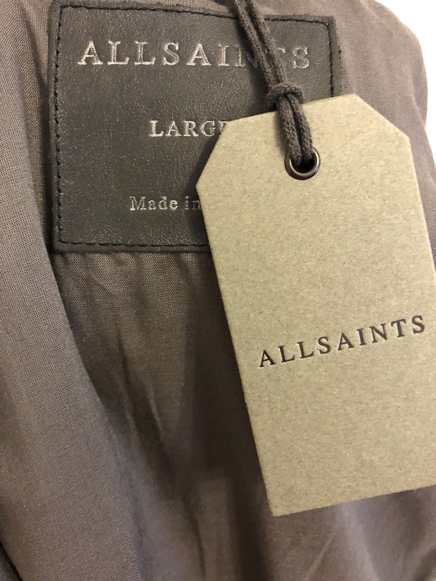 Saint Laurent Paris AllSaints Men's Suede Bomber Jacket Size US L / EU 52-54 / 3 - 2 Thumbnail