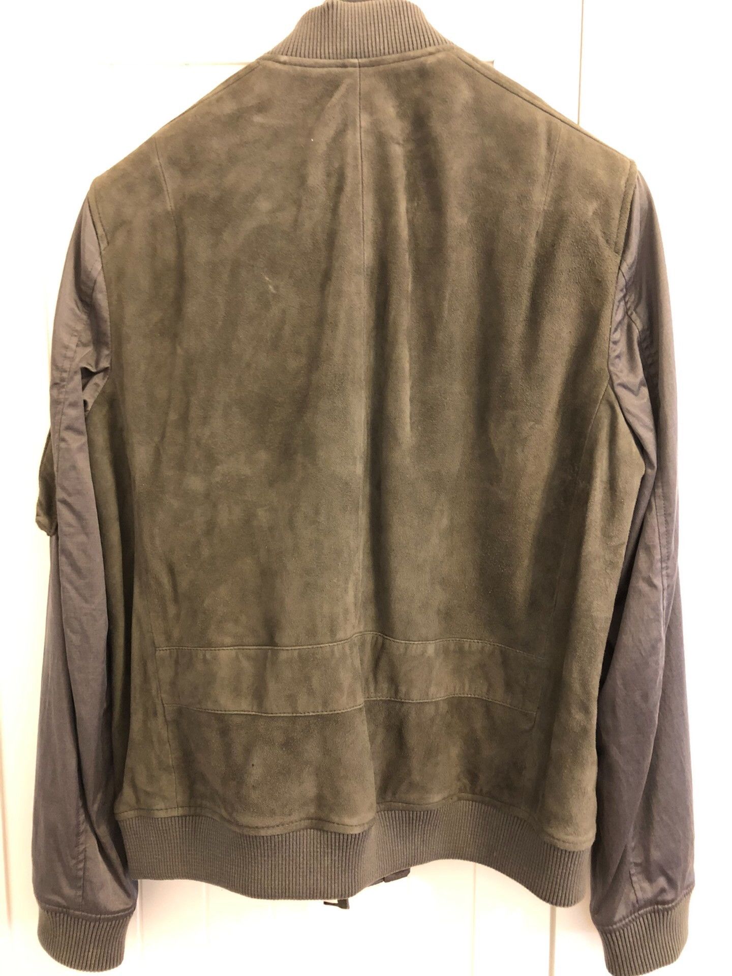 Saint Laurent Paris AllSaints Men's Suede Bomber Jacket Size US L / EU 52-54 / 3 - 6 Thumbnail