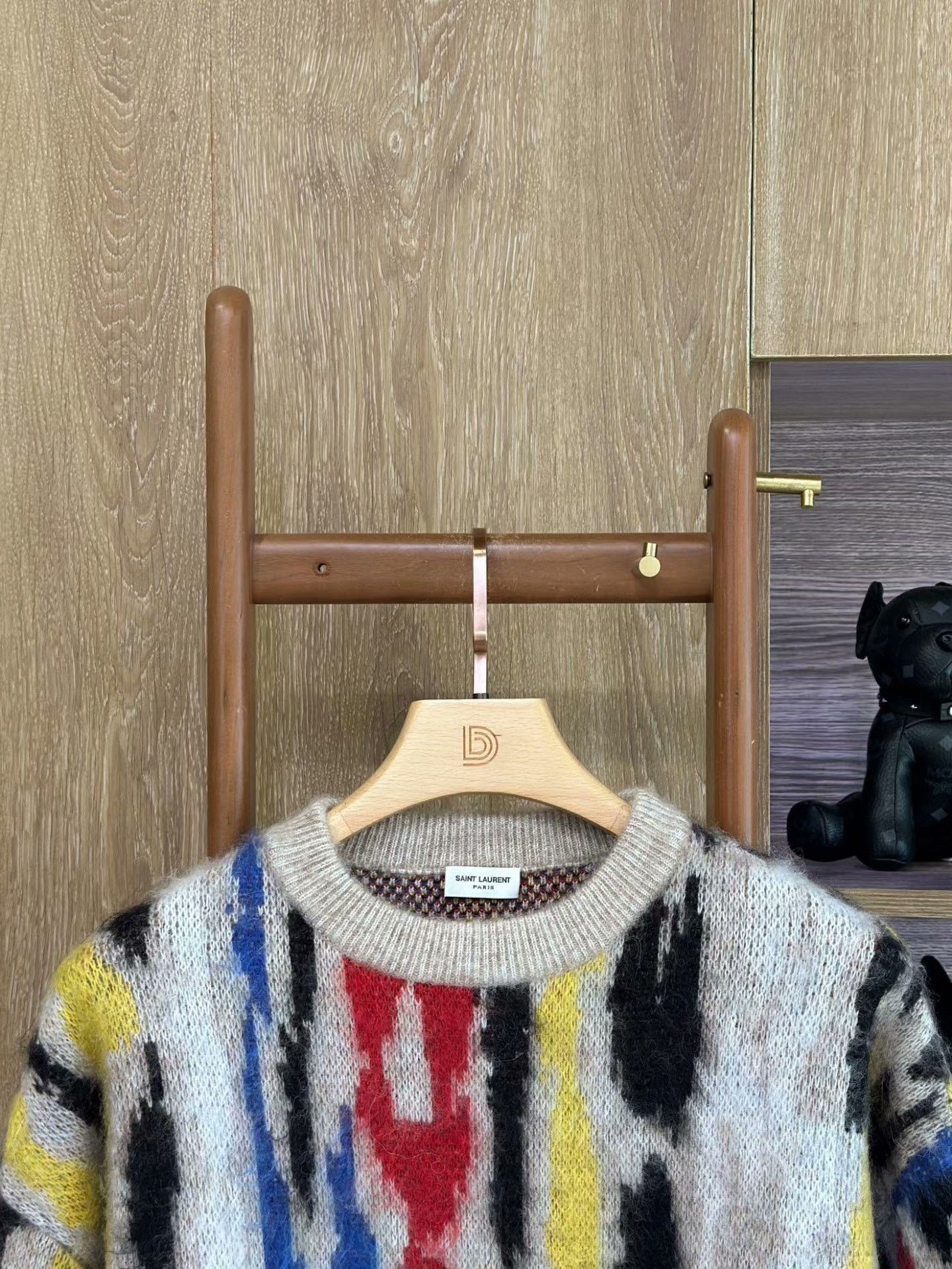 Saint Laurent Paris Saint Laurent Colorful Jacquard Crewneck Sweater Size US L / EU 52-54 / 3 - 3 Thumbnail