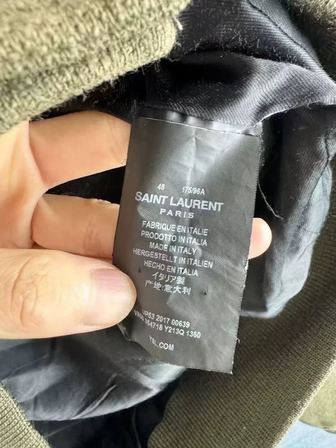 Saint Laurent Paris Saint Laurent Paris Green Varsity Jacket Size US M / EU 48-50 / 2 - 4 Thumbnail