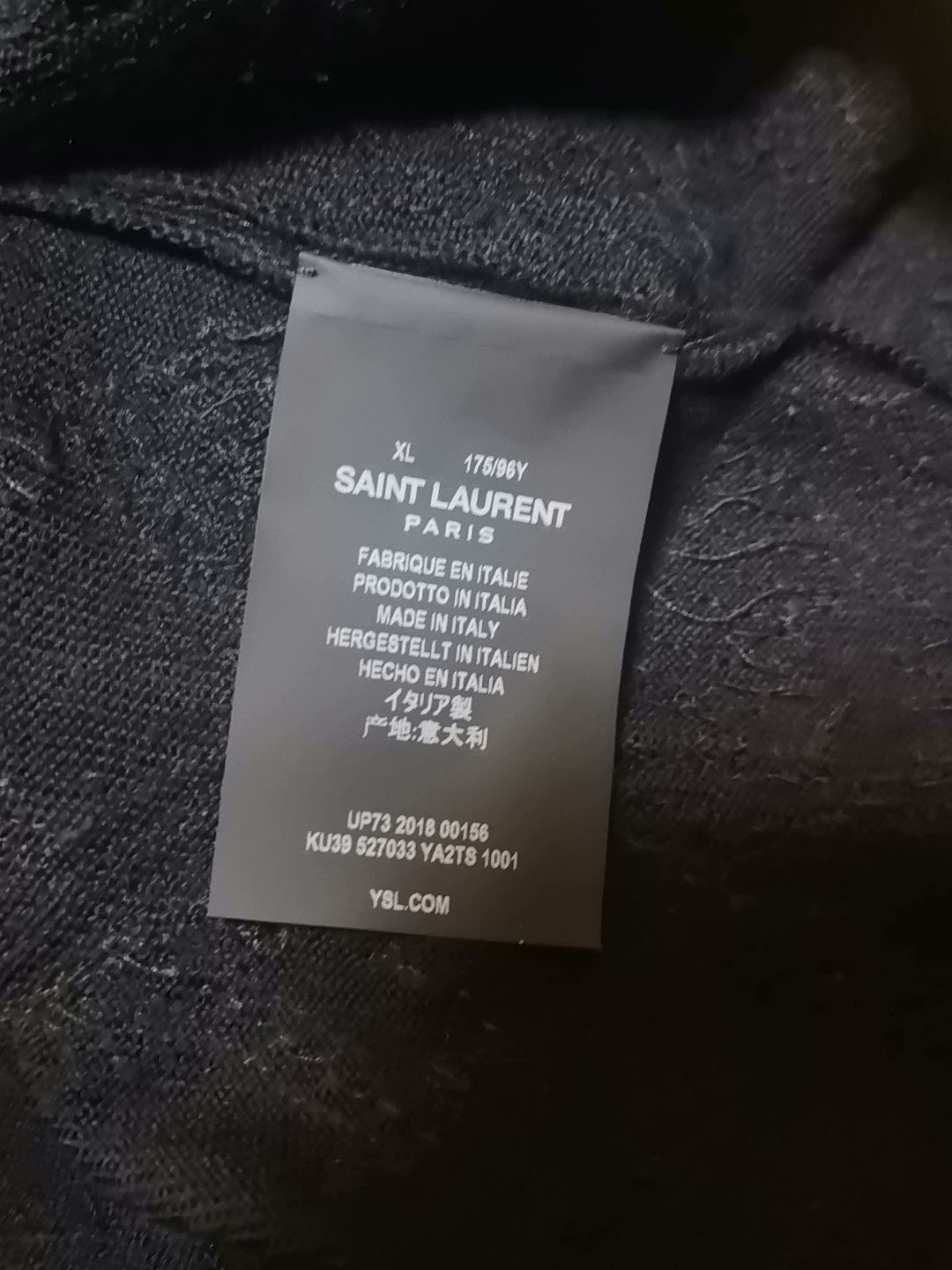 Saint Laurent Paris Saint Laurent Black Sequin Wool Sweater Size XL / US 12-14 / IT 48-50 - 3 Thumbnail