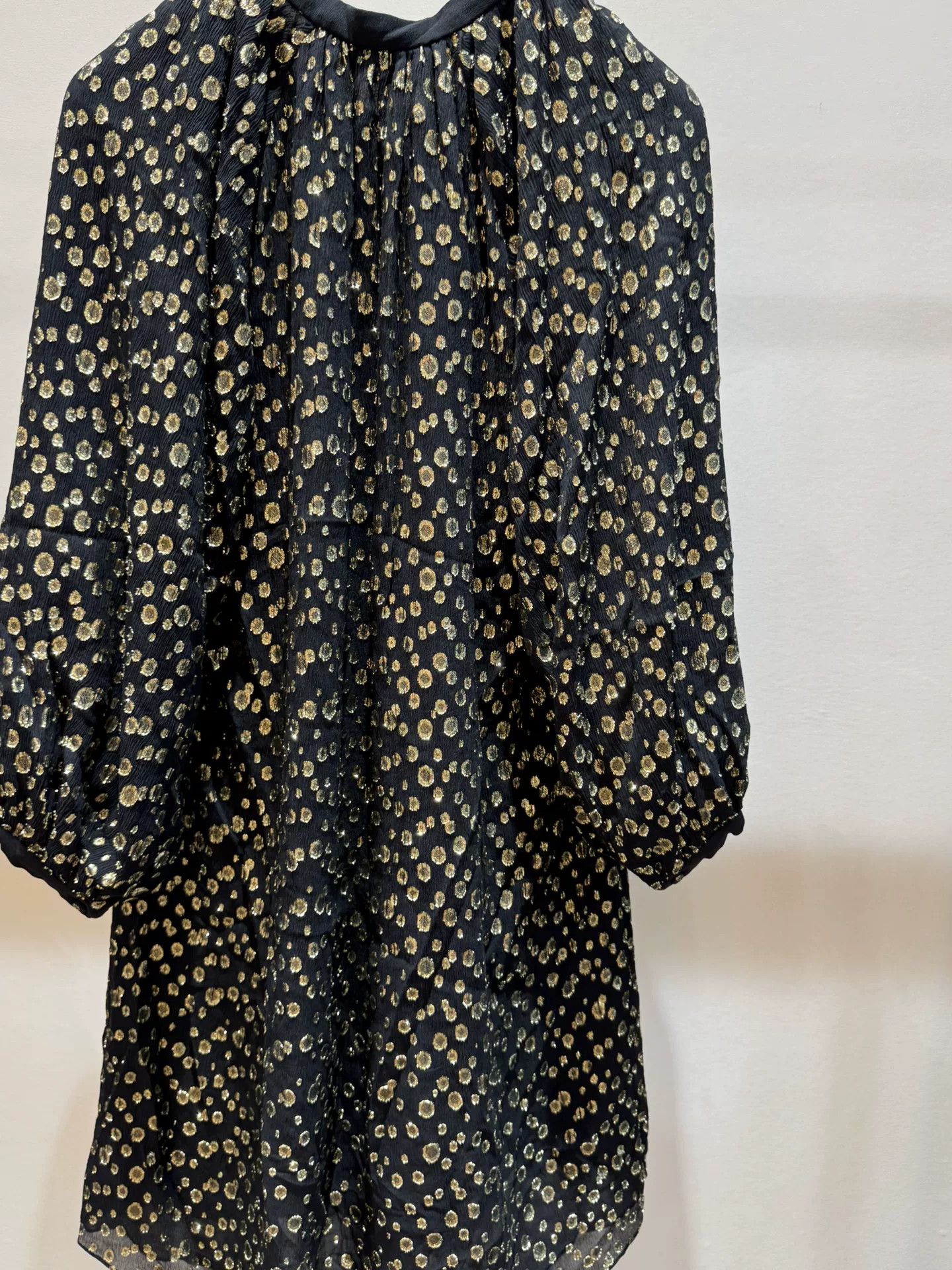 Saint Laurent Paris Saint Laurent Black Polka Dot Dress Size S / US 4 / IT 40 - 7 Thumbnail
