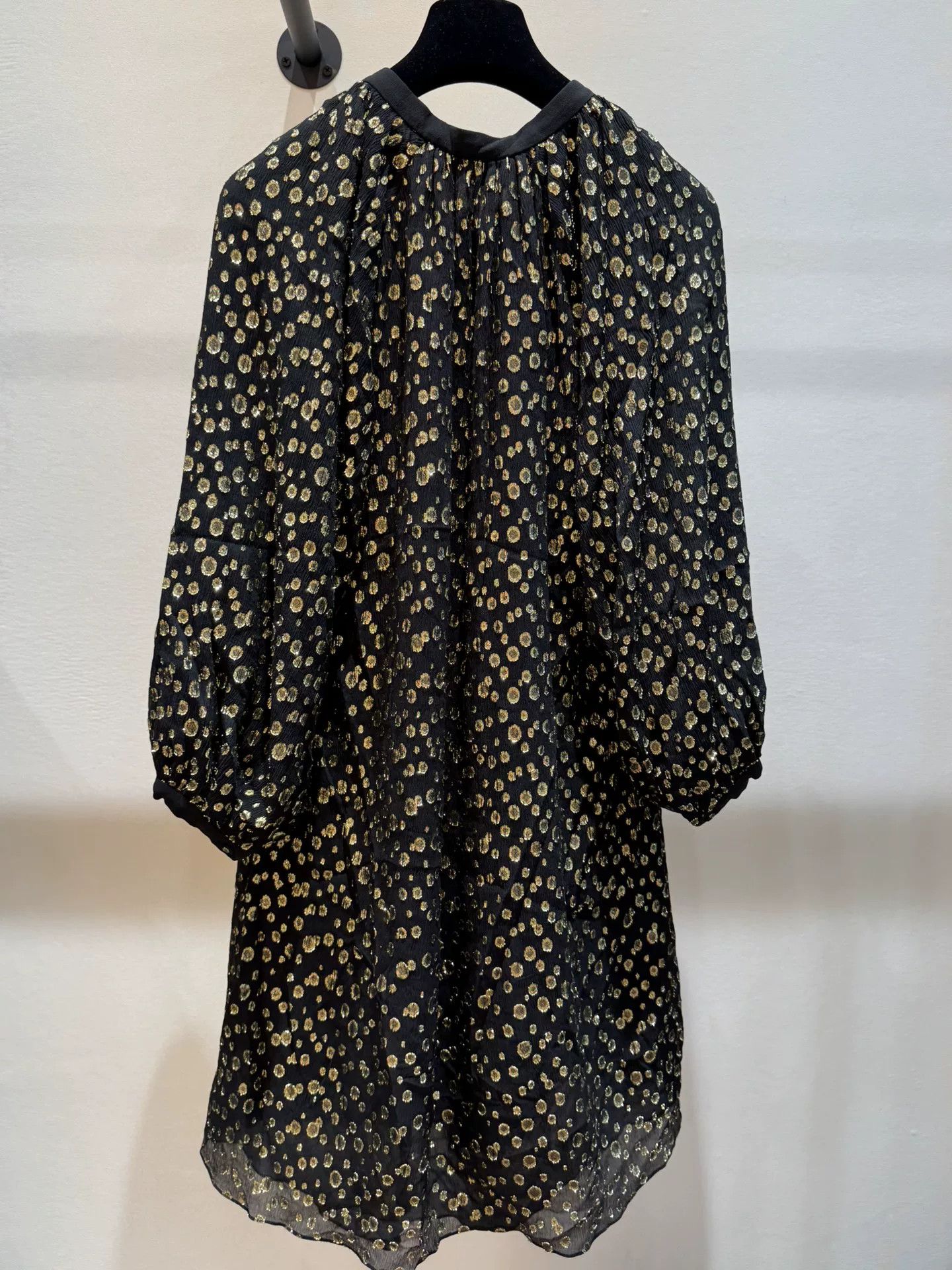 Saint Laurent Paris Saint Laurent Black Polka Dot Dress Size S / US 4 / IT 40 - 5 Thumbnail