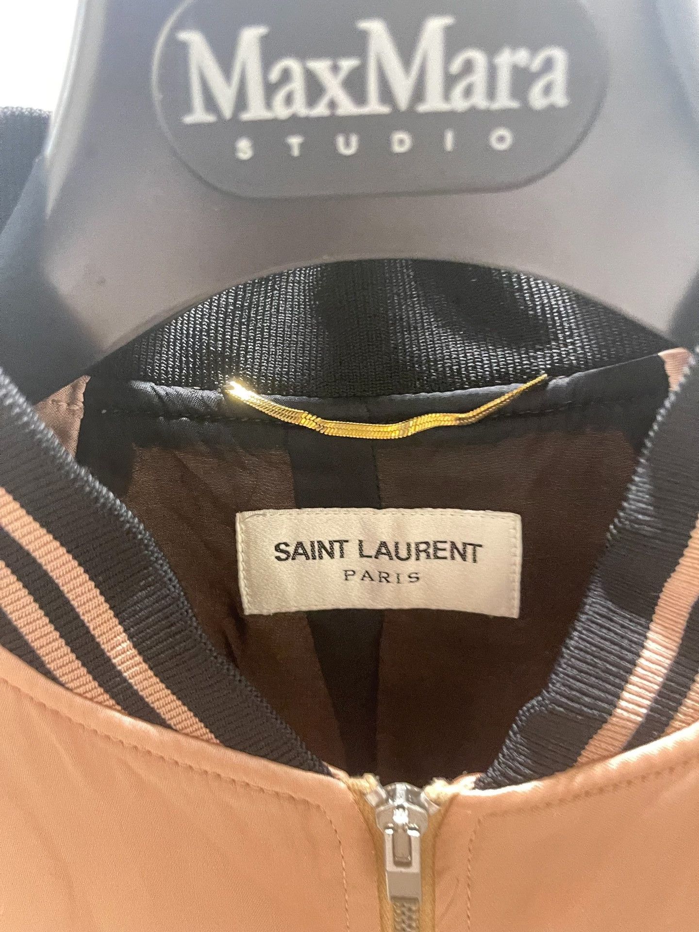 Saint Laurent Paris Saint Laurent Pink Classic Bomber Jacket Size S / US 4 / IT 40 - 4 Thumbnail