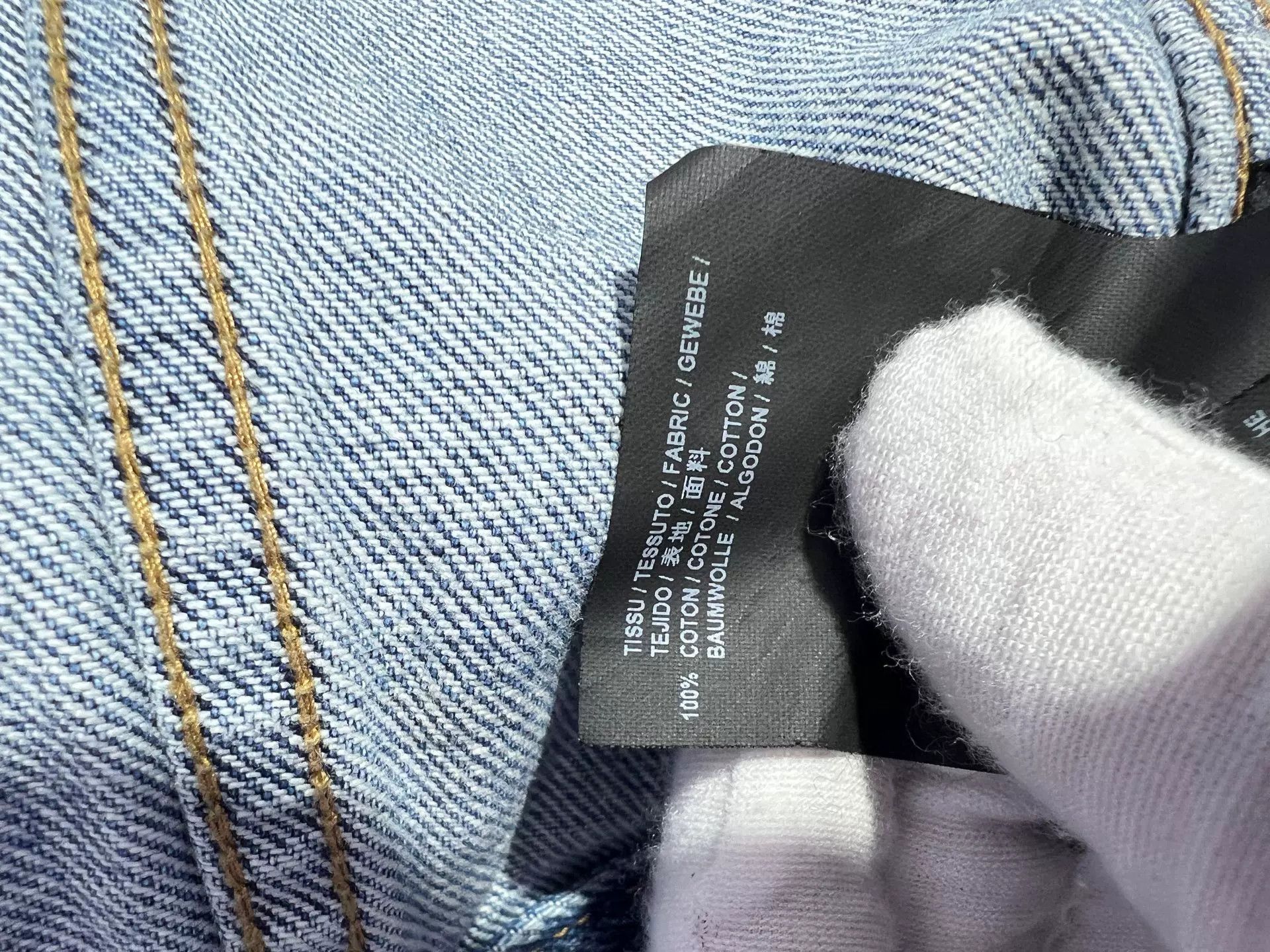 Saint Laurent Paris Saint Laurent Blue Washed Denim Jacket Size US S / EU 44-46 / 1 - 9 Thumbnail
