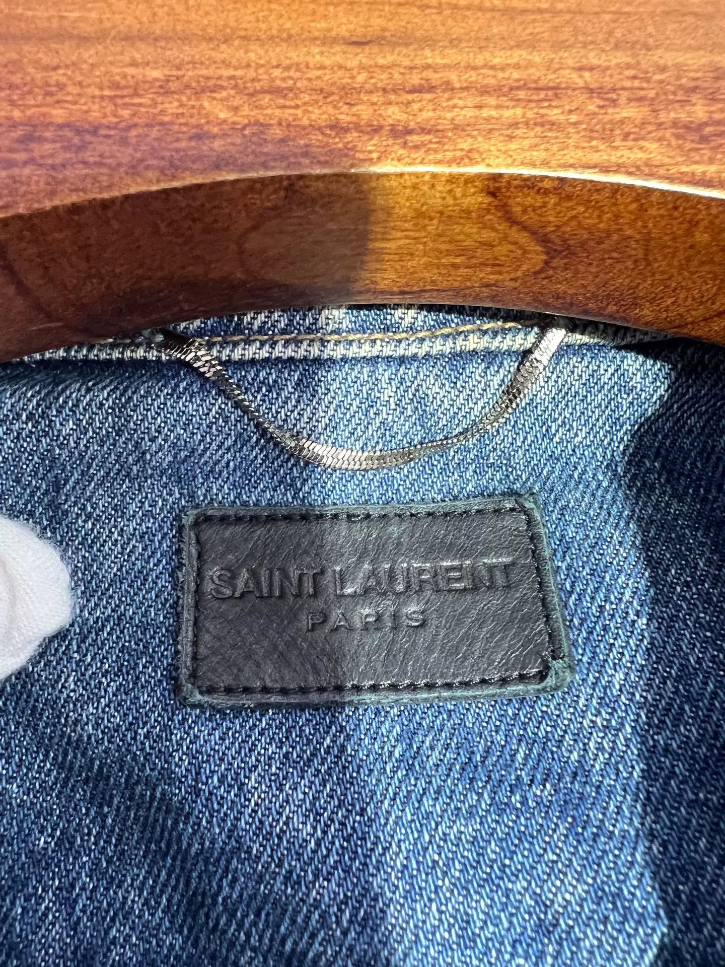 Saint Laurent Paris Saint Laurent Blue Washed Denim Jacket Size US S / EU 44-46 / 1 - 7 Thumbnail