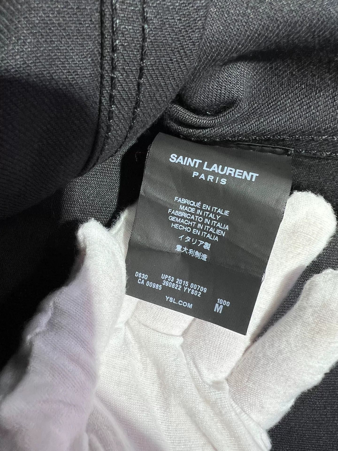 Saint Laurent Paris Saint Laurent Blue Washed Denim Jacket Size US S / EU 44-46 / 1 - 4 Thumbnail