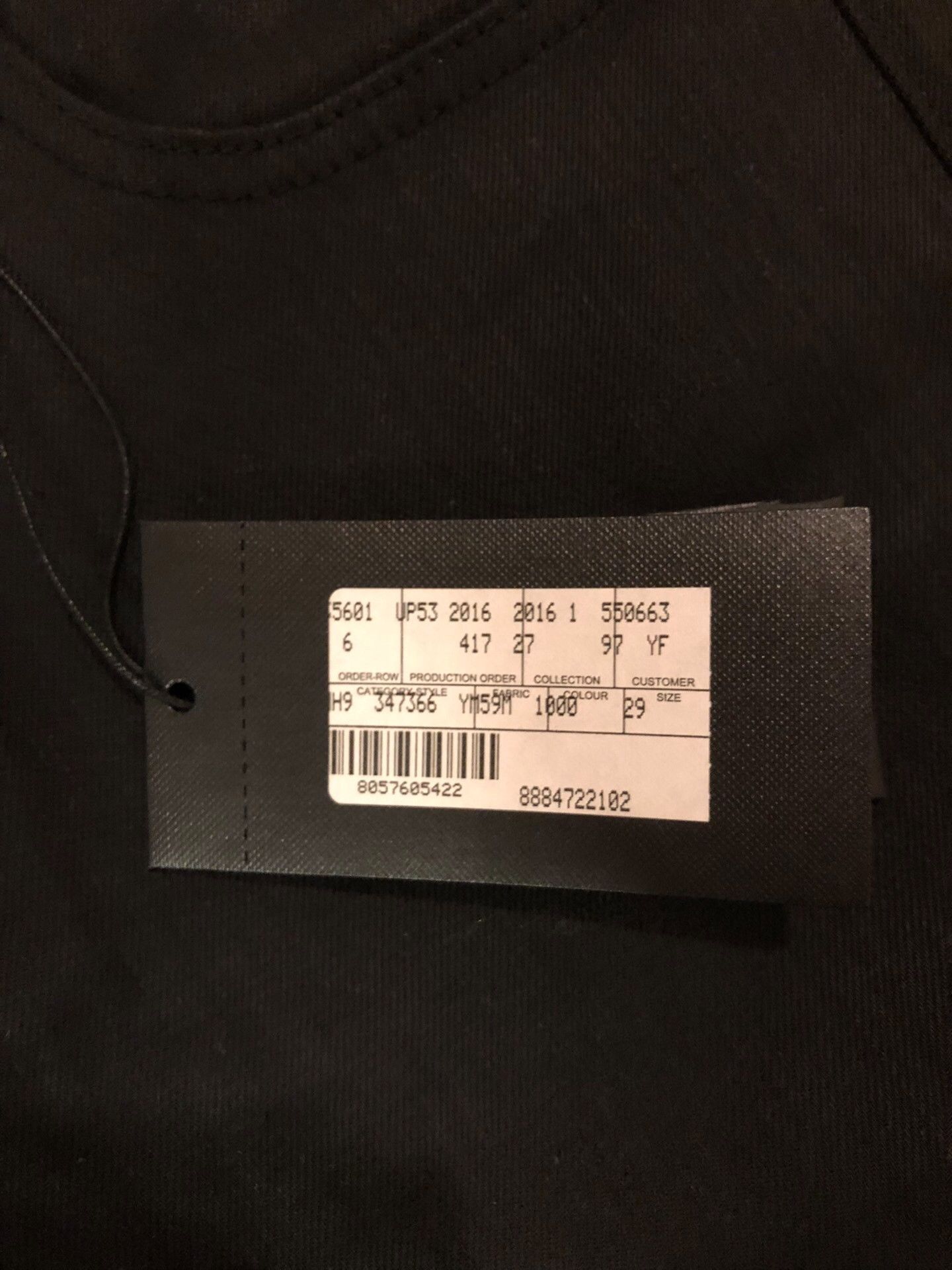 Saint Laurent Paris Saint Laurent Men's Black Jeans Size US 29 - 3 Thumbnail