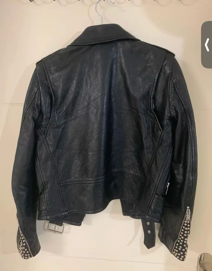 Saint Laurent Paris Saint Laurent Black Leather Jacket Size XXS / US 00 / IT 34 - 3 Thumbnail