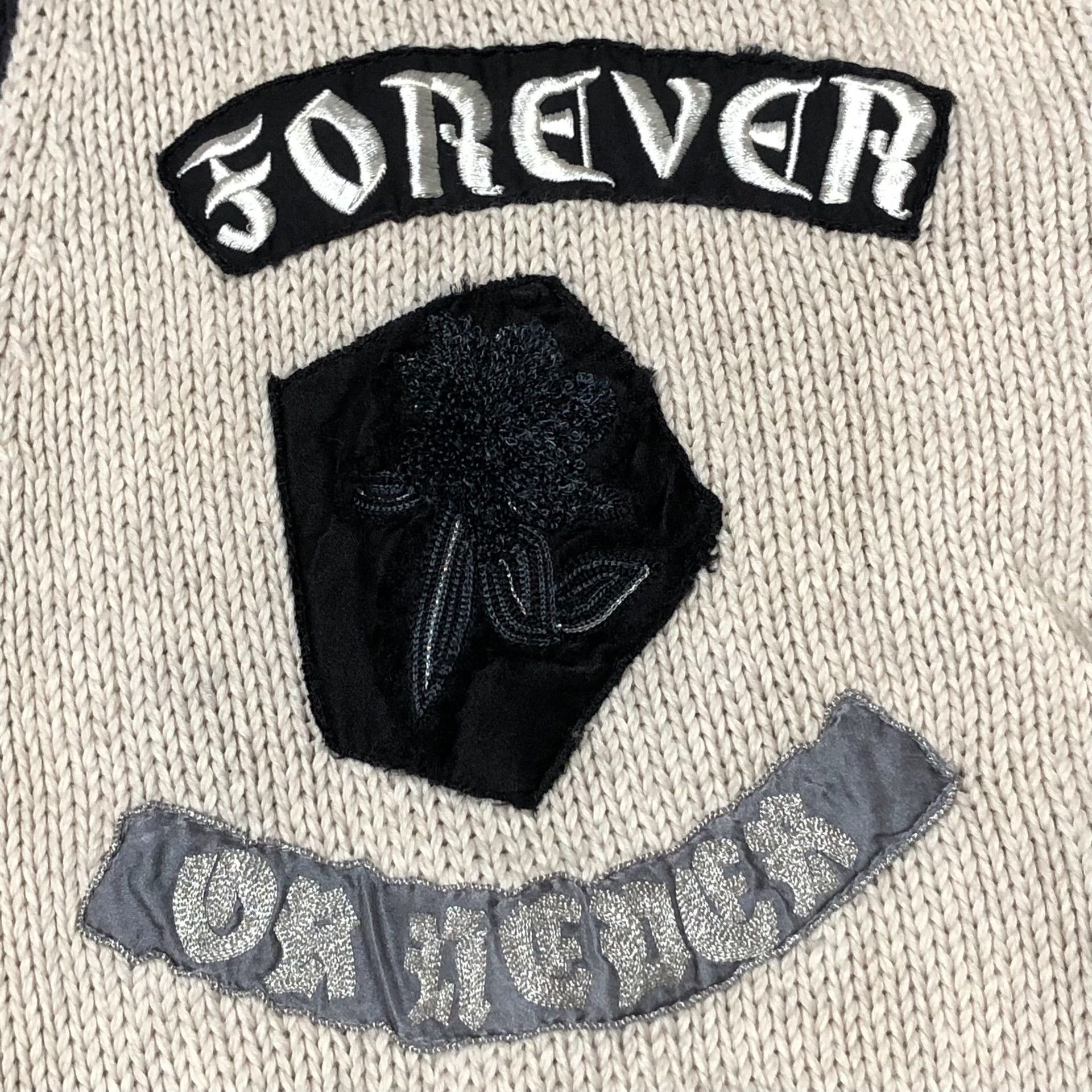 Saint Laurent Paris Saint Laurent SLP Embroidered Patch Cardigan Size US XL / EU 56 / 4 - 6 Thumbnail