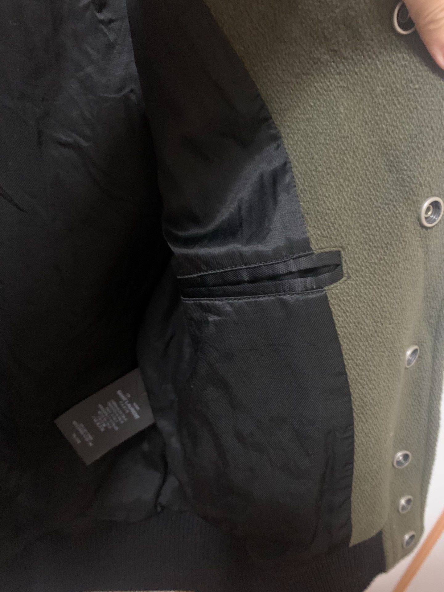 Saint Laurent Paris Saint Laurent Olive Green Baseball Jacket Size XS / US 0-2 / IT 36-38 - 4 Thumbnail