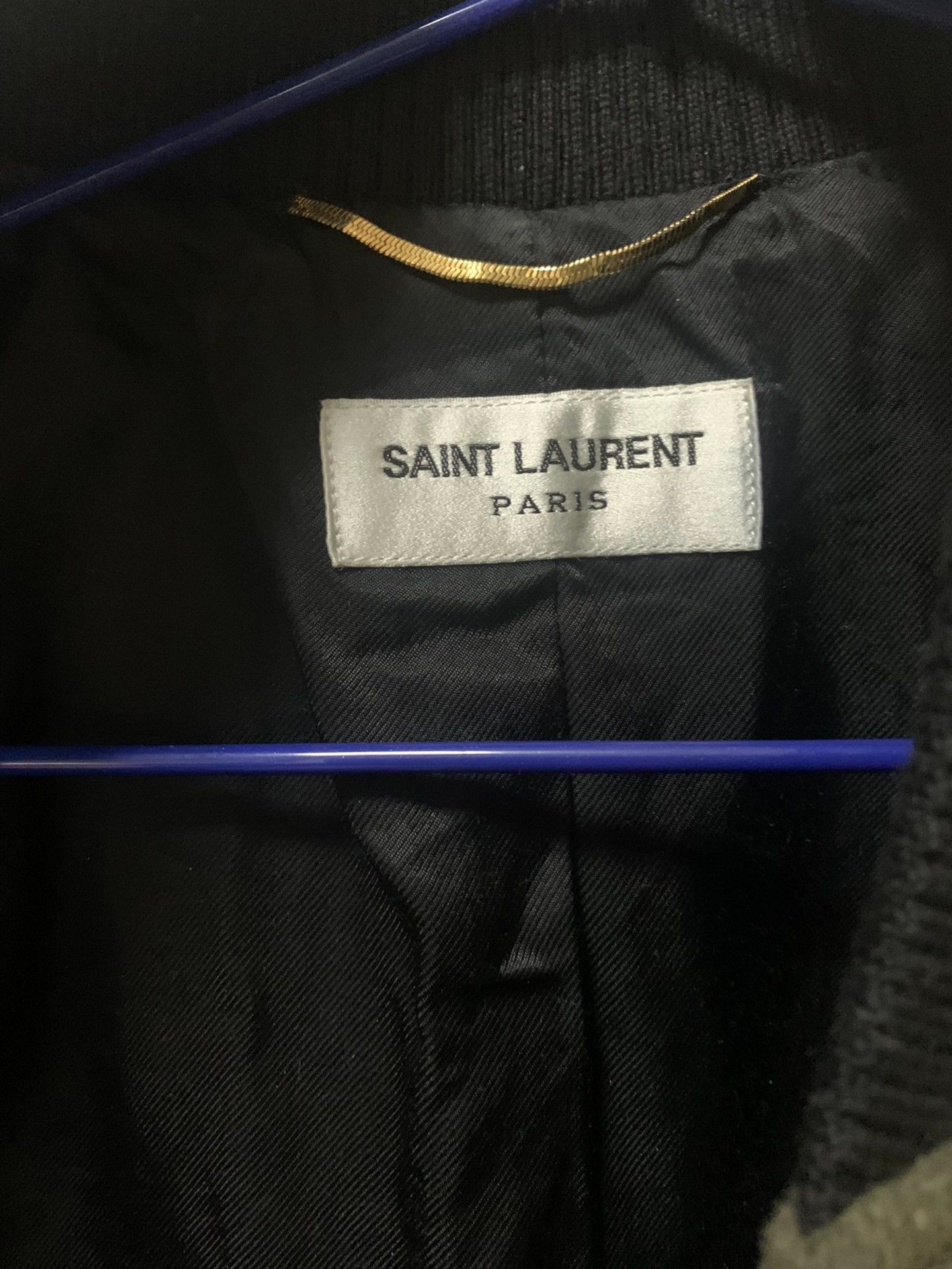 Saint Laurent Paris Saint Laurent Olive Green Baseball Jacket Size XS / US 0-2 / IT 36-38 - 3 Thumbnail