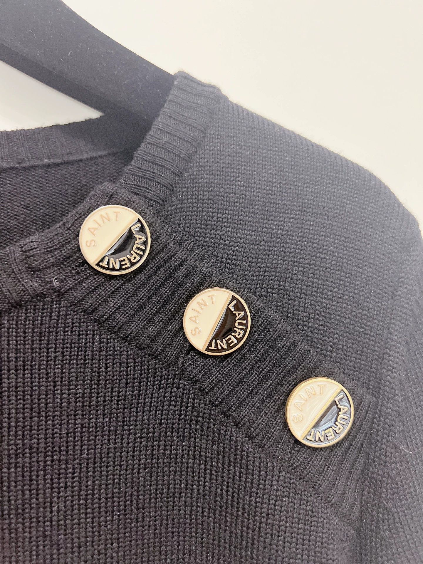 Saint Laurent Paris SAINT LAURENT Black White Striped Sweater Size XS / US 0-2 / IT 36-38 - 4 Thumbnail