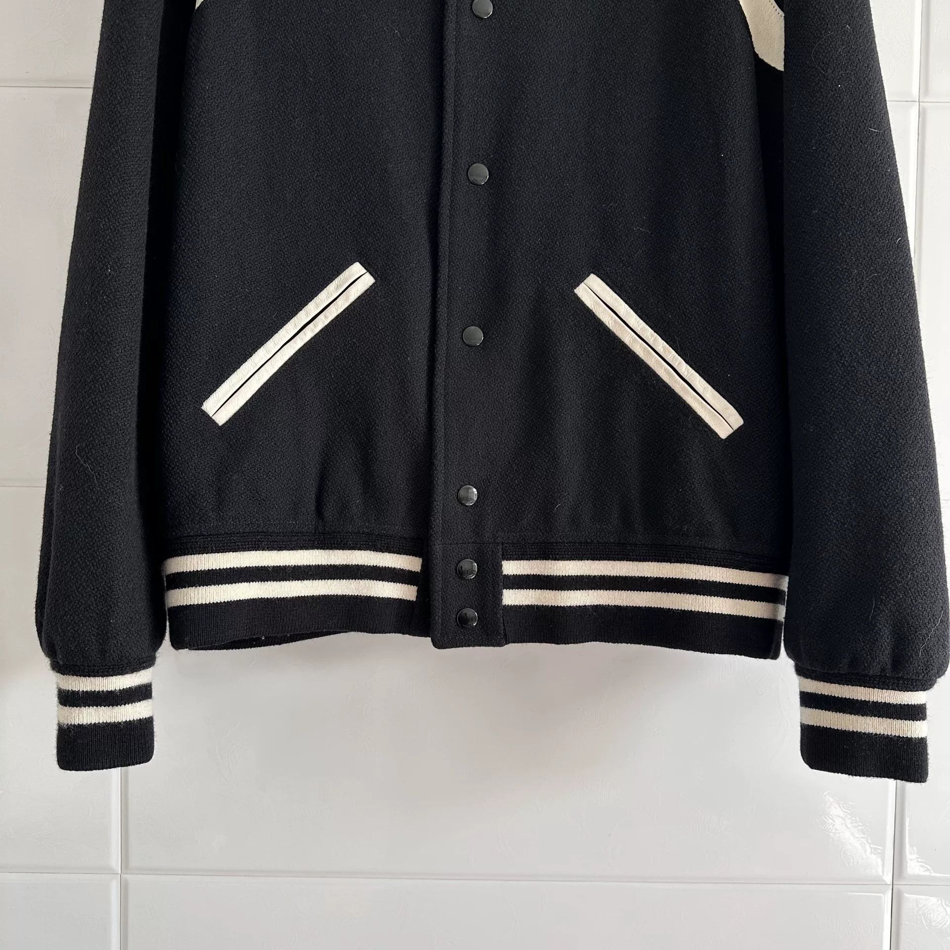 Saint Laurent Paris Saint Laurent Varsity Jacket Size US L / EU 52-54 / 3 - 3 Thumbnail
