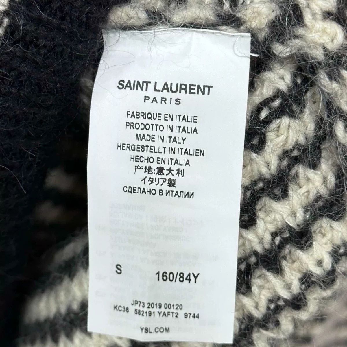 Saint Laurent Paris Saint Laurent Striped Hooded Knit Sweater Size S / US 4 / IT 40 - 5 Thumbnail
