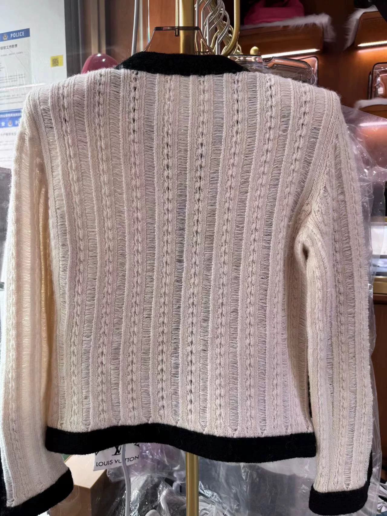 Saint Laurent Paris Saint Laurent Wool Cable Knit Cardigan Size S / US 4 / IT 40 - 2 Thumbnail