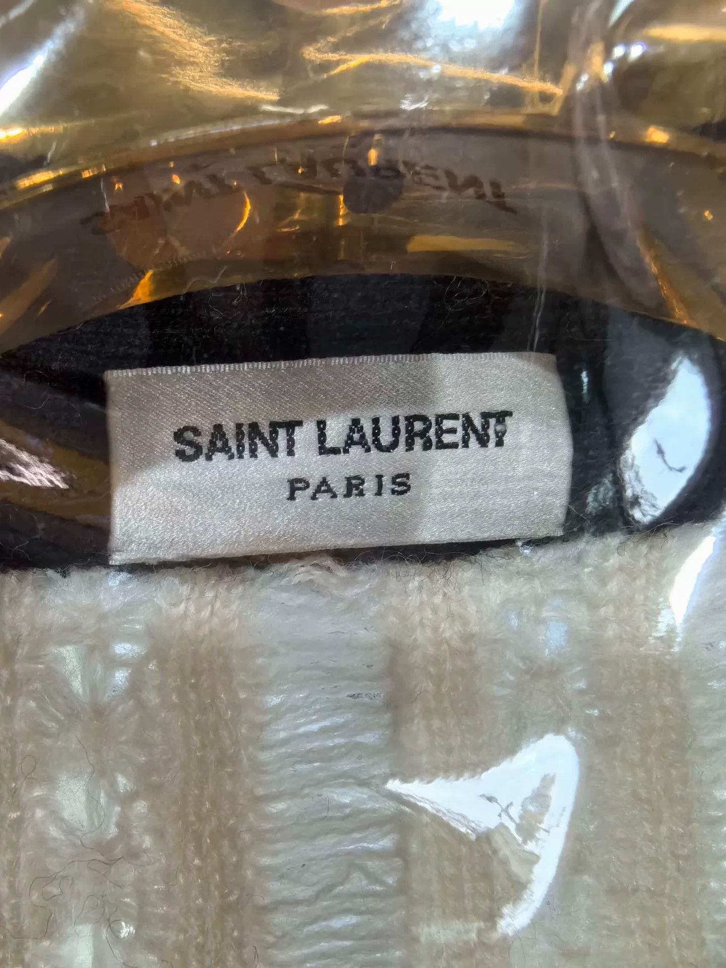 Saint Laurent Paris Saint Laurent Wool Cable Knit Cardigan Size S / US 4 / IT 40 - 3 Thumbnail