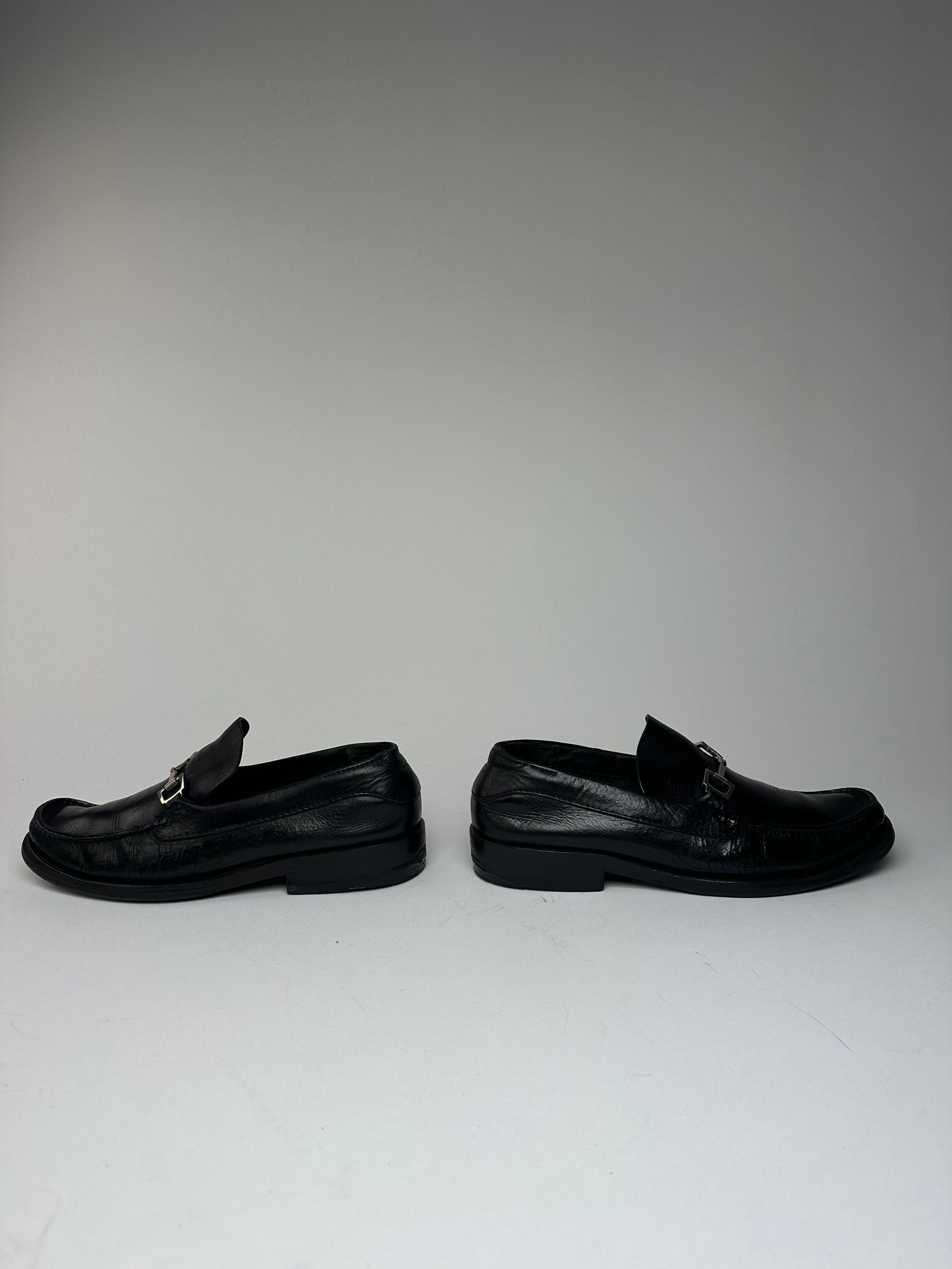 Gucci Vintage Leather Loafer Black EU40 Size US 9 / IT 39 - 4 Thumbnail