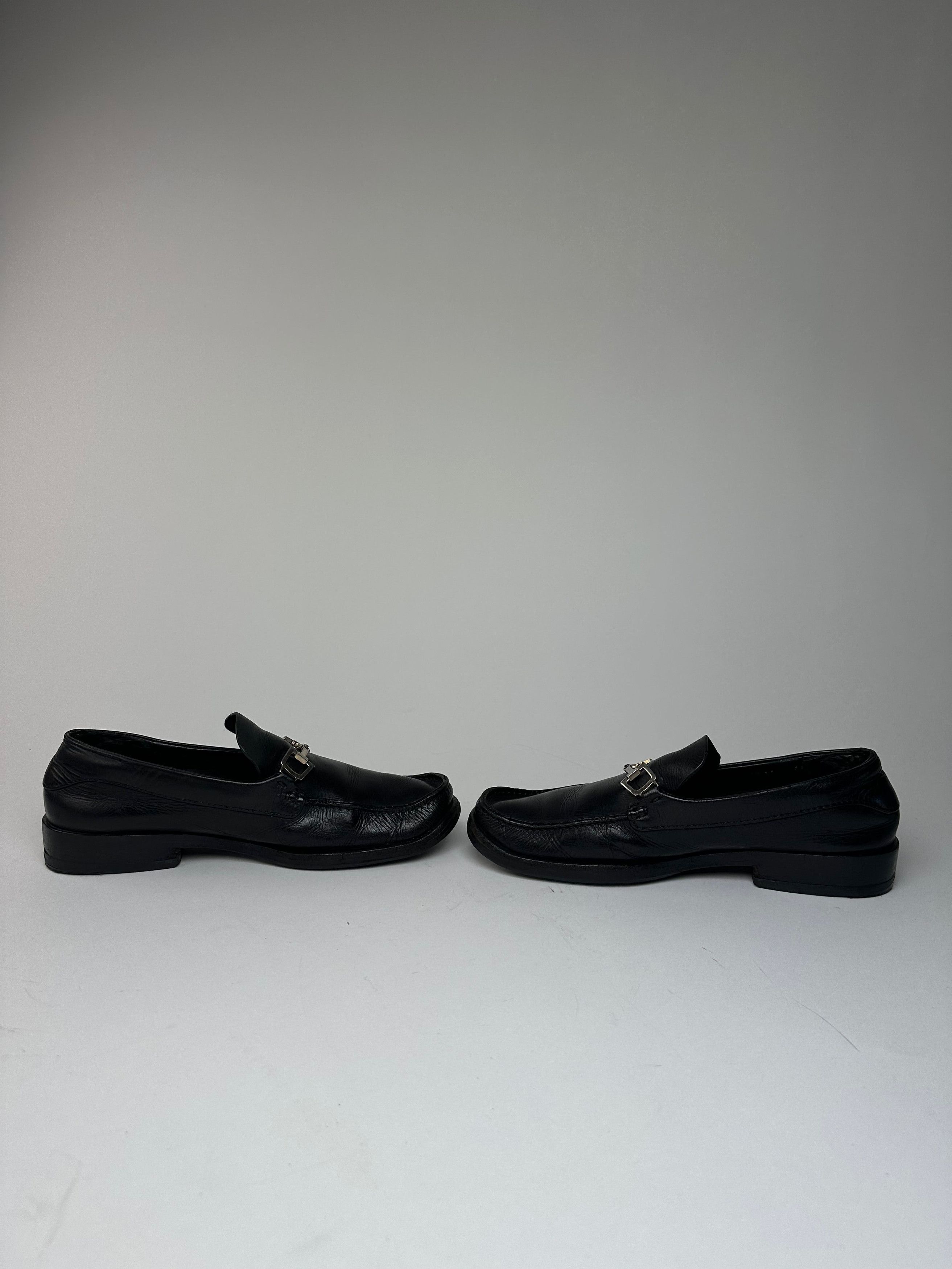 Gucci Vintage Leather Loafer Black EU40 Size US 9 / IT 39 - 6 Thumbnail