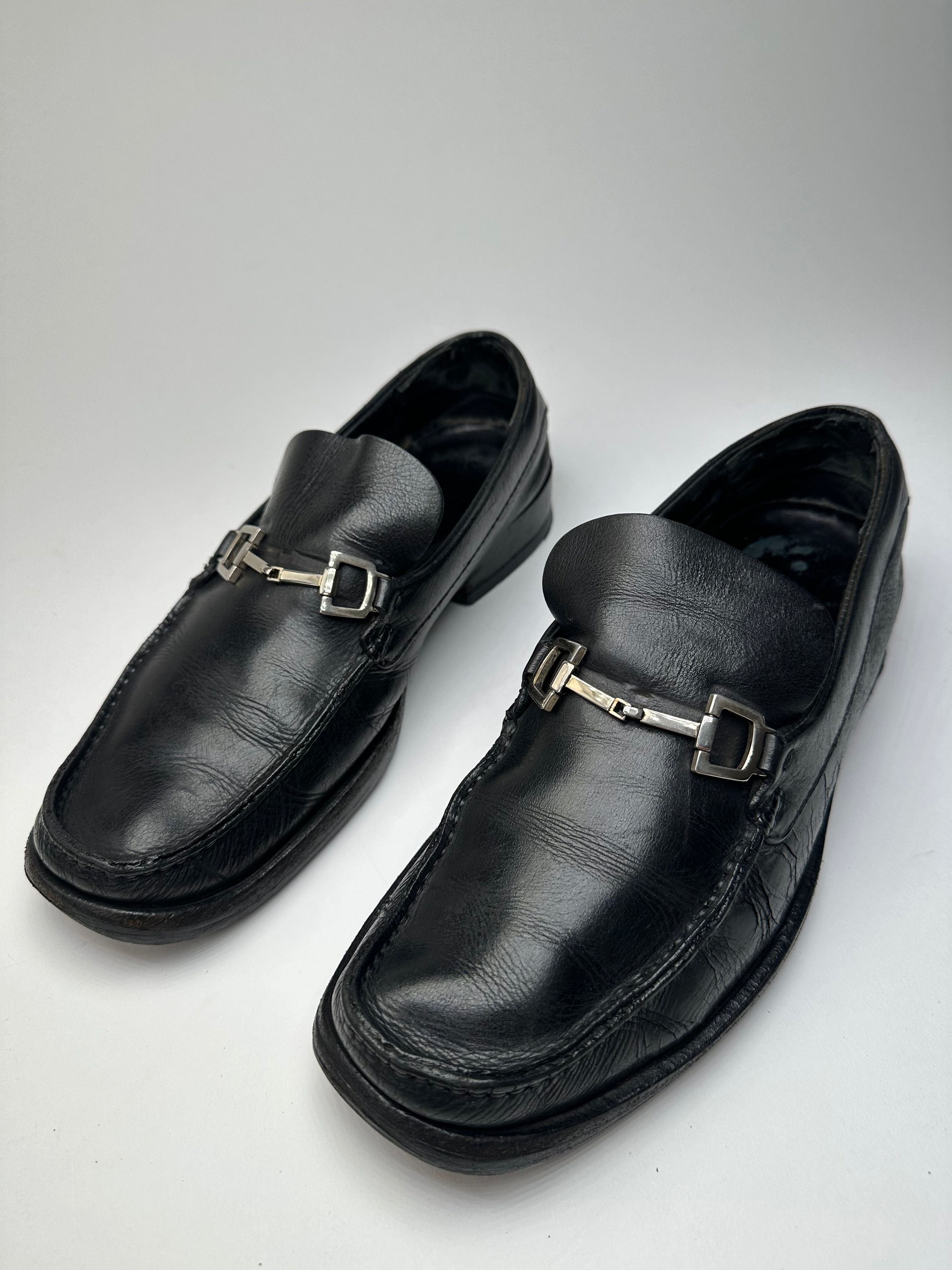 Gucci Vintage Leather Loafer Black EU40 Size US 9 / IT 39 - 11 Thumbnail