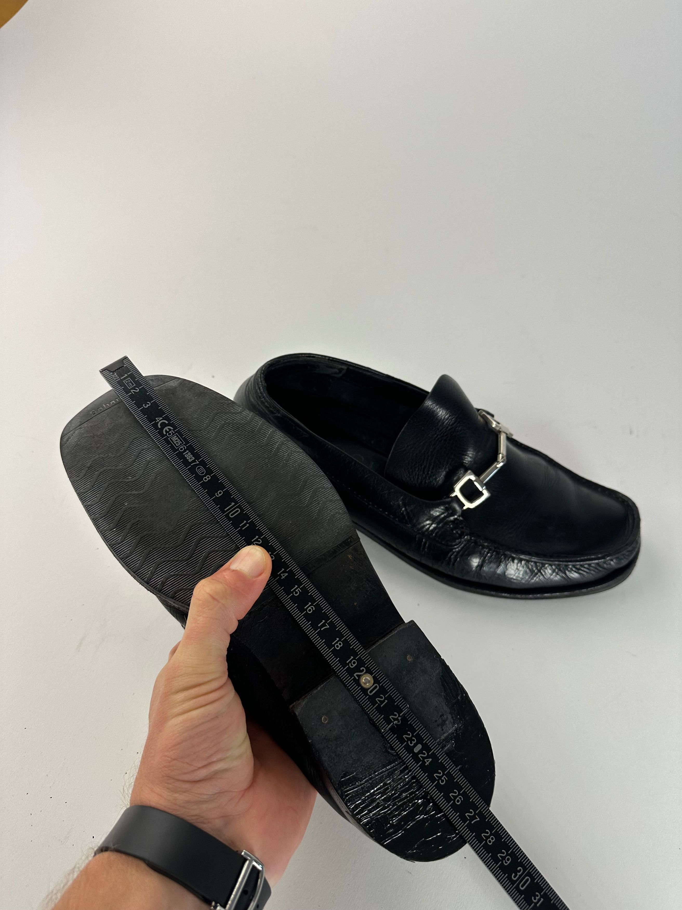 Gucci Vintage Leather Loafer Black EU40 Size US 9 / IT 39 - 10 Thumbnail