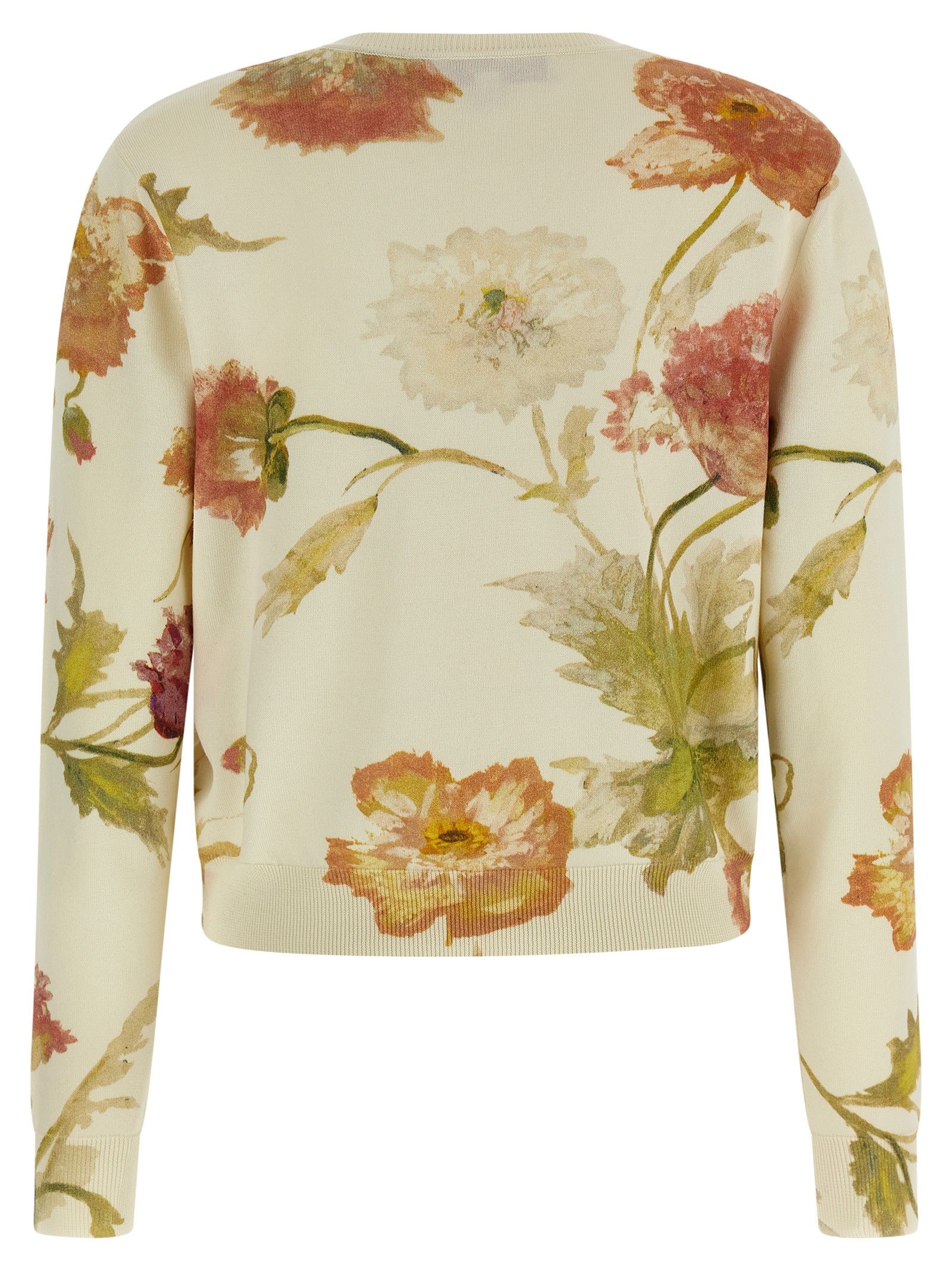 Carolina Herrera Floral print cardigan Size L / US 10 / IT 46 - 2 Thumbnail