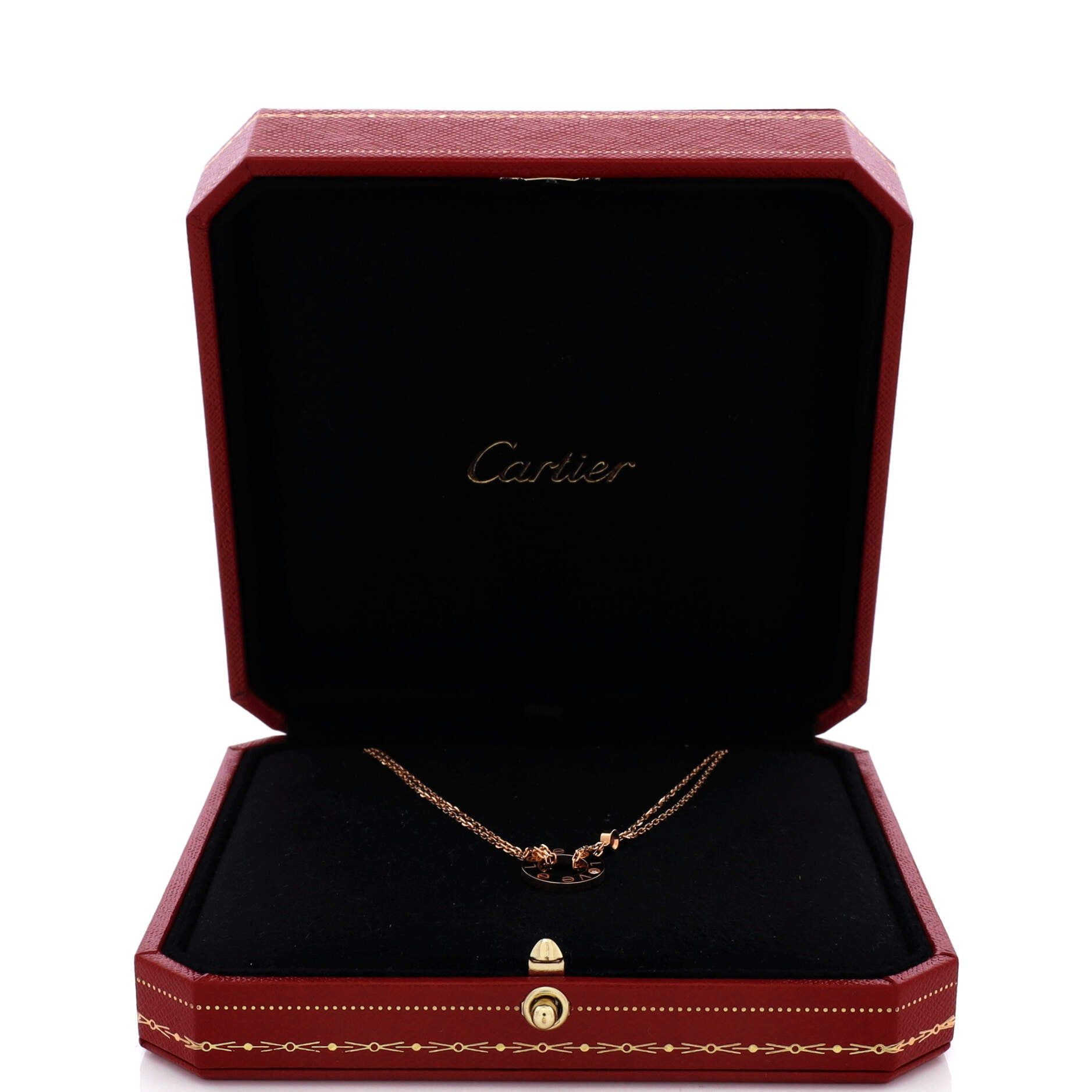Cartier 2 Diamonds Love Pendant Necklace Size ONE SIZE - 2 Thumbnail