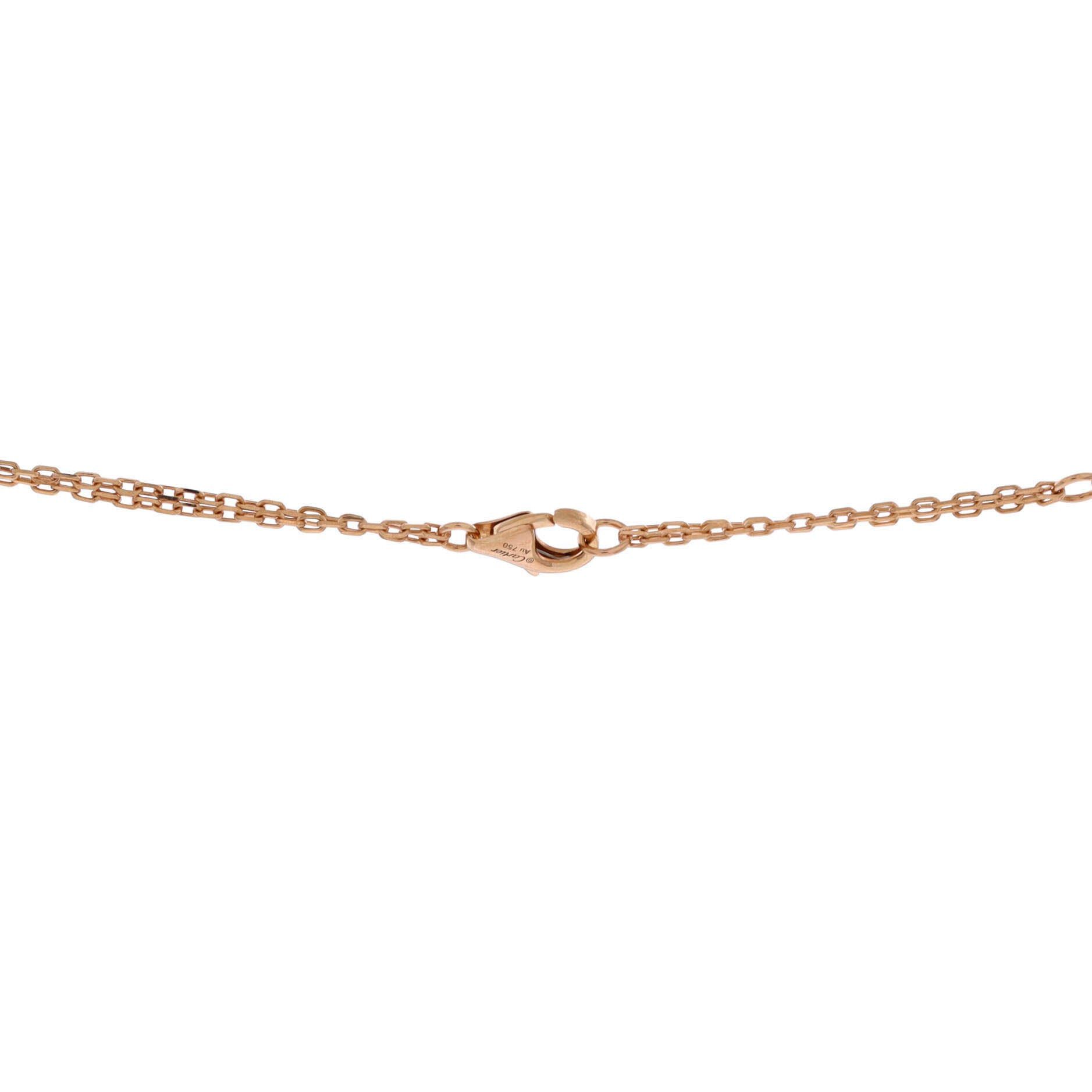 Cartier 2 Diamonds Love Pendant Necklace Size ONE SIZE - 4 Thumbnail