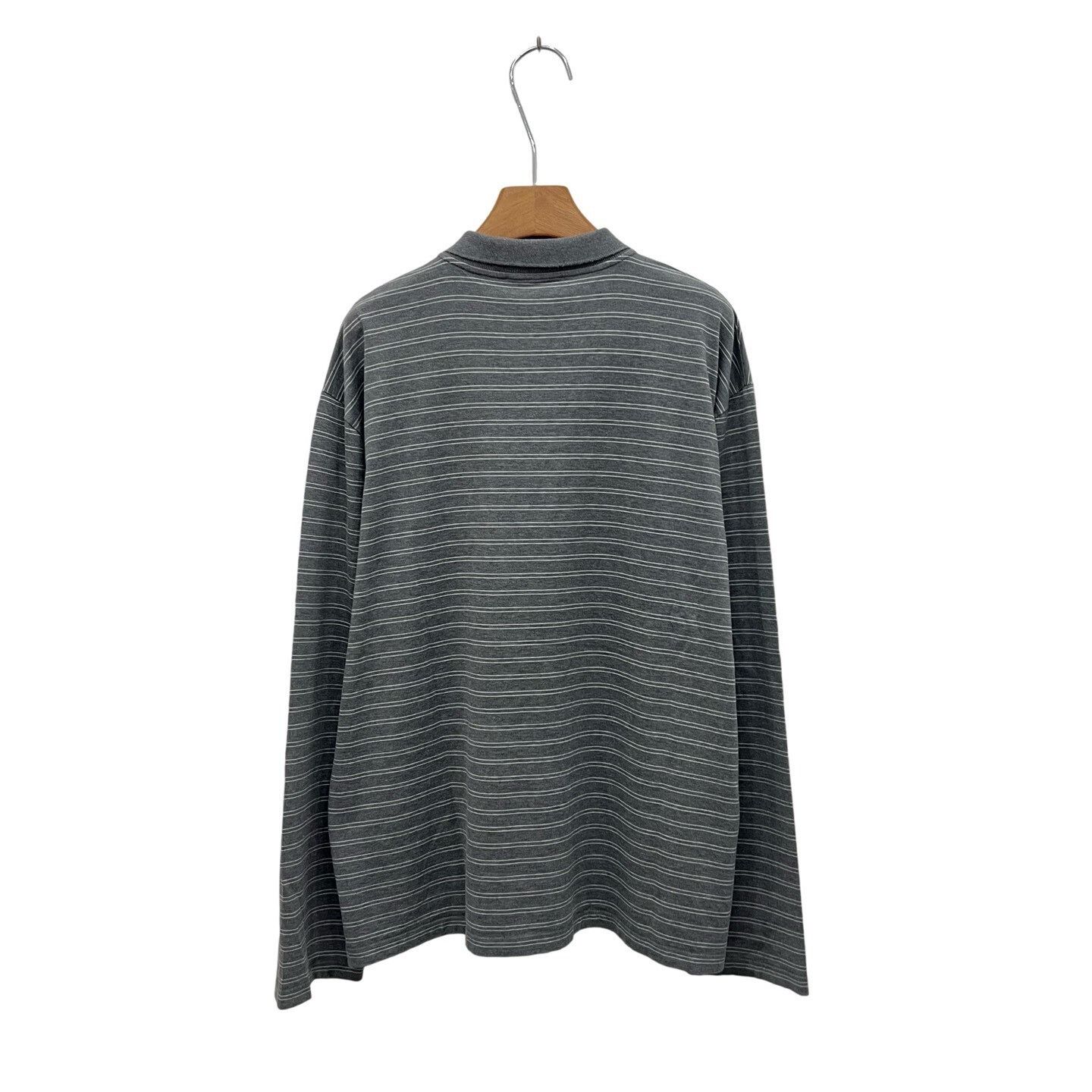 Miu Miu Miumiu SS25 Gray Striped Polo T-shirt Size S / US 4 / IT 40 - 3 Thumbnail