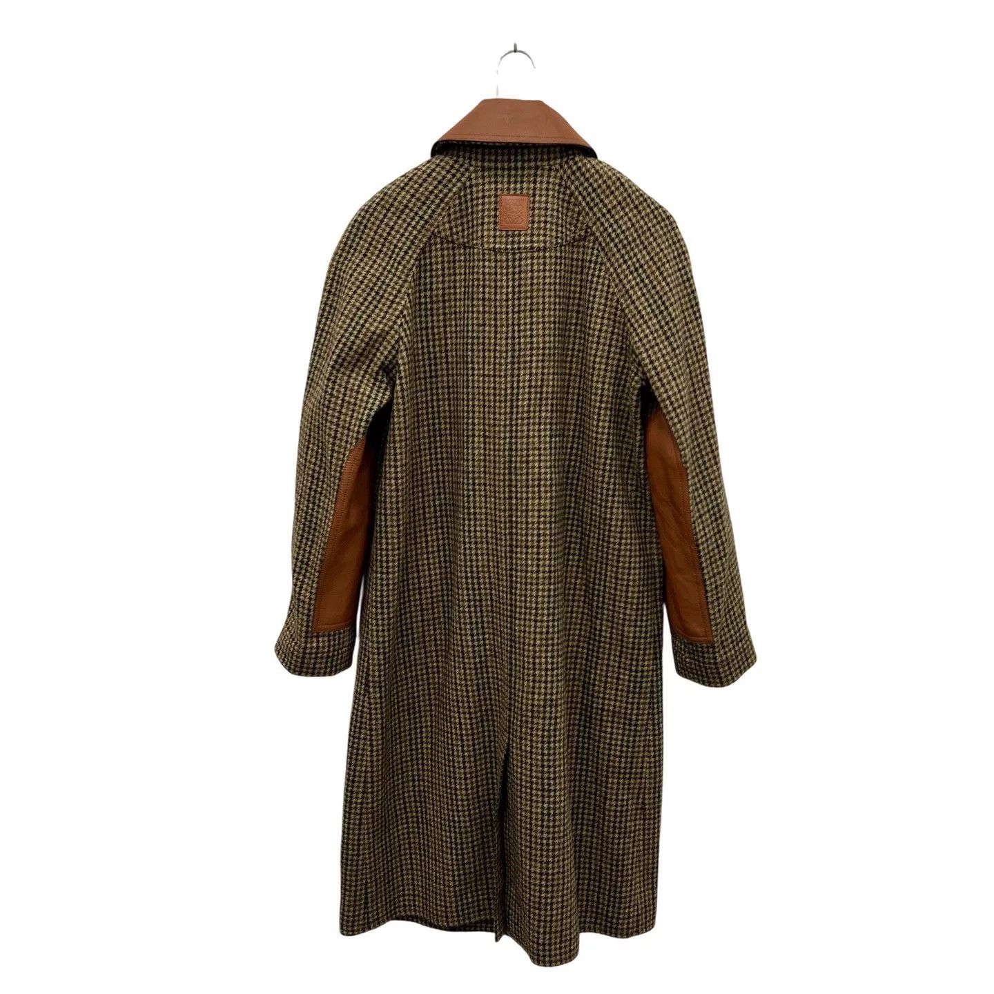 Loewe Loewe Houndstooth Colorblock Wool Coat Size XXS / US 00 / IT 34 - 2 Thumbnail