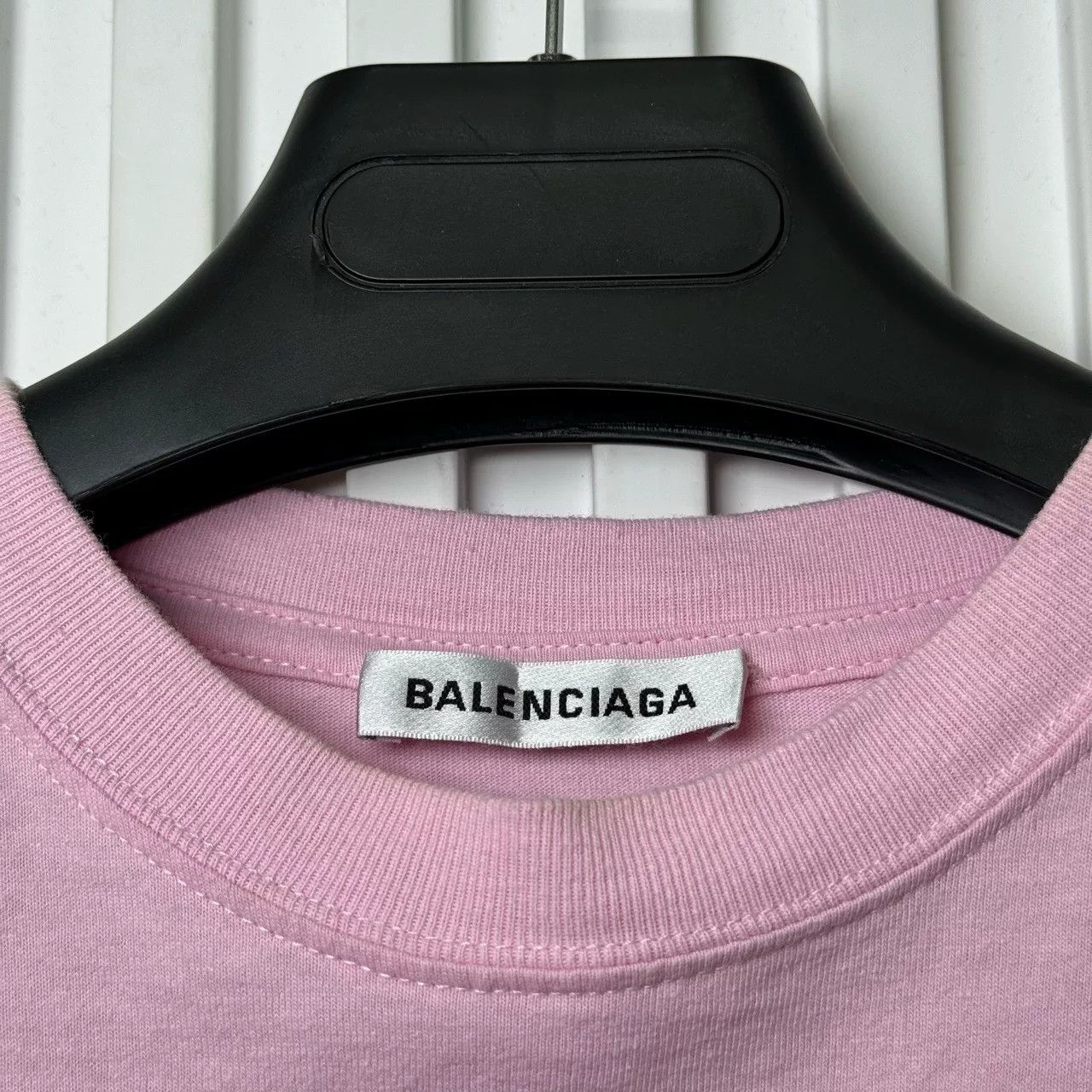 Balenciaga Balenciaga Pink Logo Short Sleeve XS Size XS / US 0-2 / IT 36-38 - 4 Thumbnail