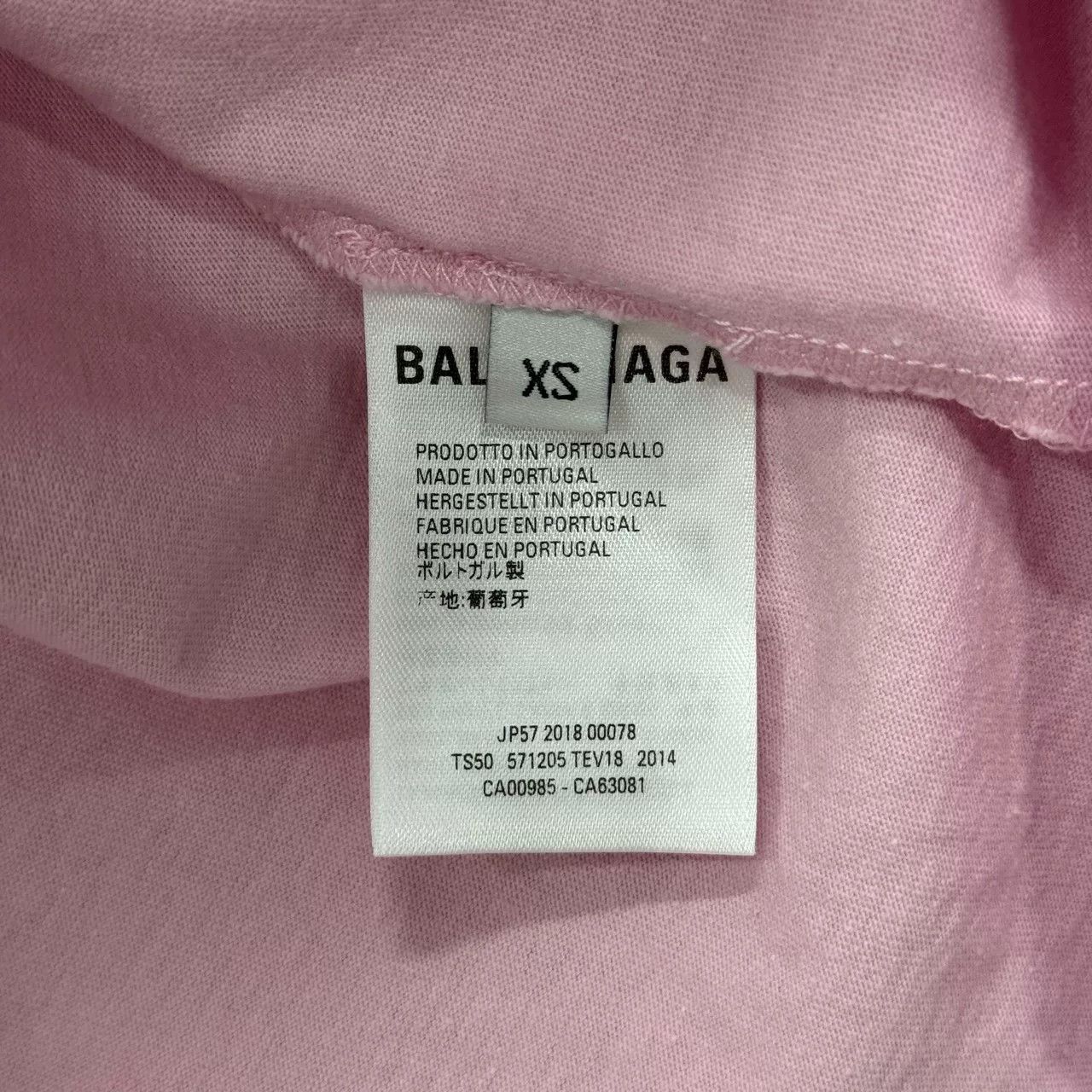 Balenciaga Balenciaga Pink Logo Short Sleeve XS Size XS / US 0-2 / IT 36-38 - 5 Thumbnail