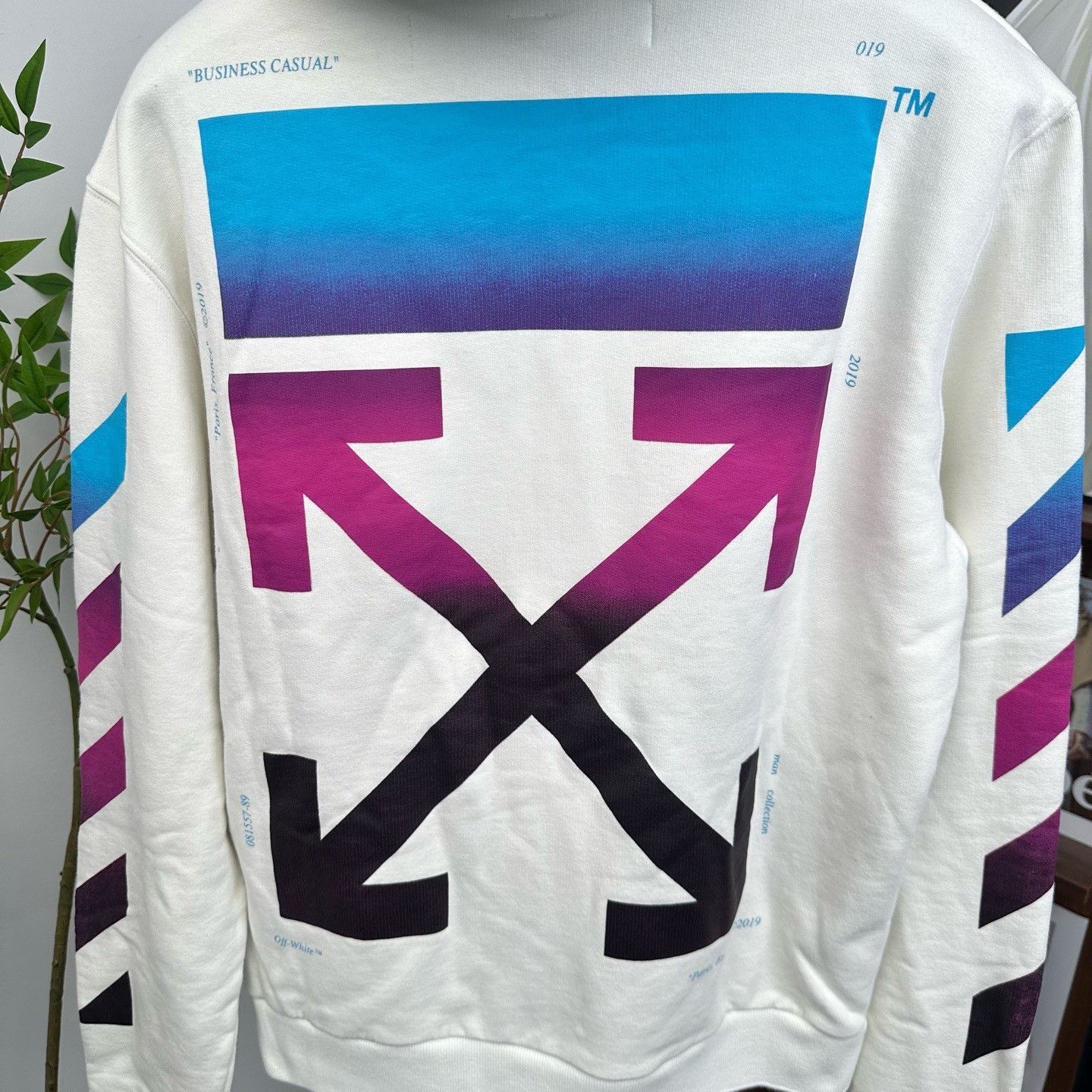Off-White Off White Classic Rainbow Gradient Zip Hoodie Size US L / EU 52-54 / 3 - 5 Thumbnail