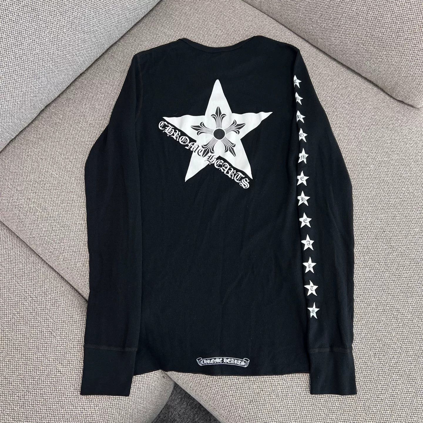 Chrome Hearts Chrome Hearts Star Scroll Sanskrit Waffle Knit Long Sleeve S Size US S / EU 44-46 / 1 - 2 Thumbnail