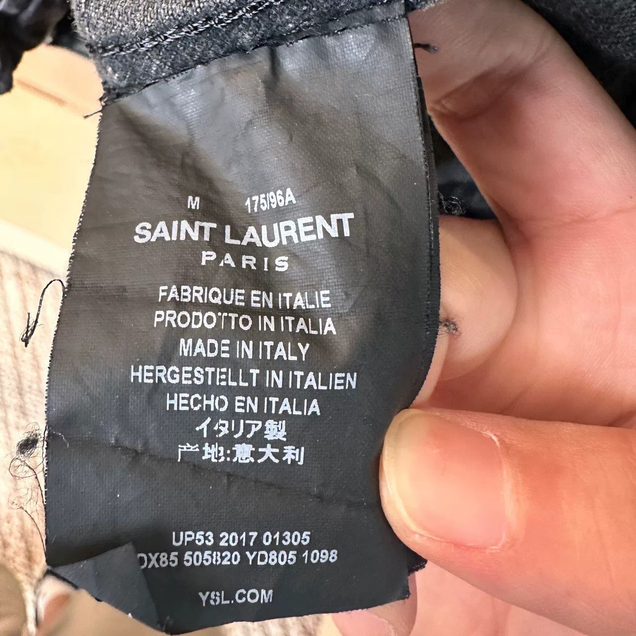 Saint Laurent Paris Saint Laurent Coconut Tree Denim Jacket Size US M / EU 48-50 / 2 - 5 Thumbnail